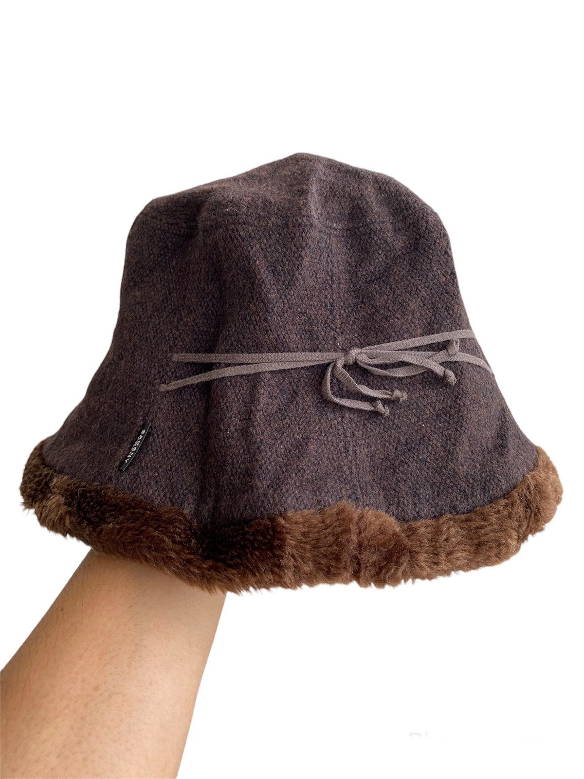 image of Y’Saccs Yohji Yamamoto Bucket Hat in Brown, Men's