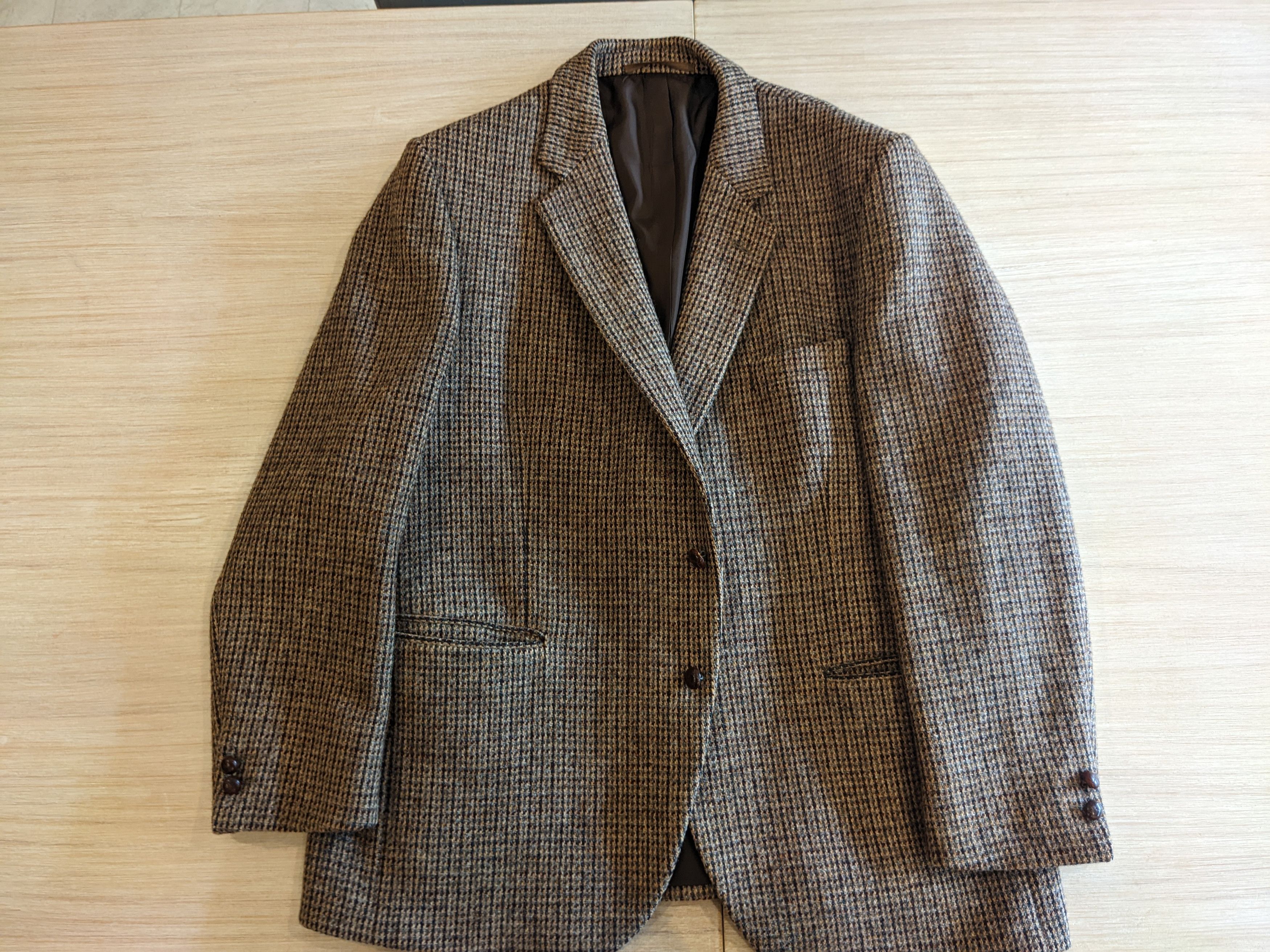 Vintage Harris Tweed x Fletcher Jones 100 Wool Jacket Grailed