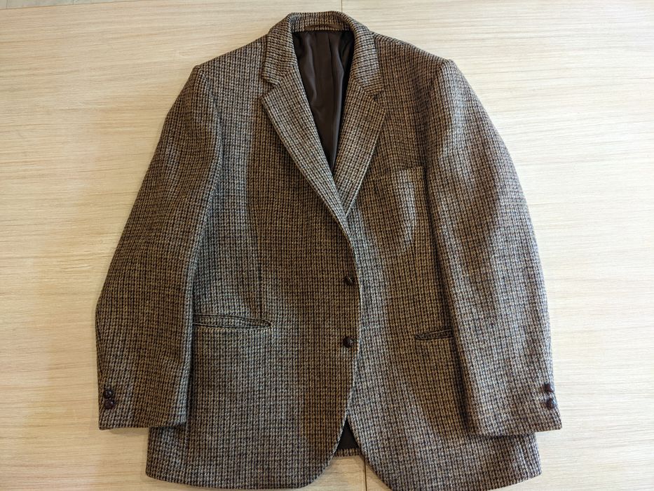 Vintage Harris Tweed x Fletcher Jones 100 Wool Jacket Grailed