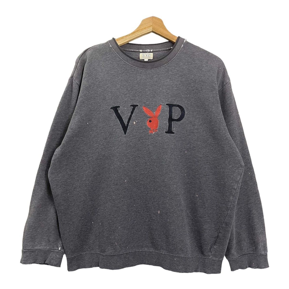 Playboy Vintage Playboy VIP Big Logo Crewneck Sweatshirt Baggy Size US M / EU 48-50 / 2 - 1 Thumbnail