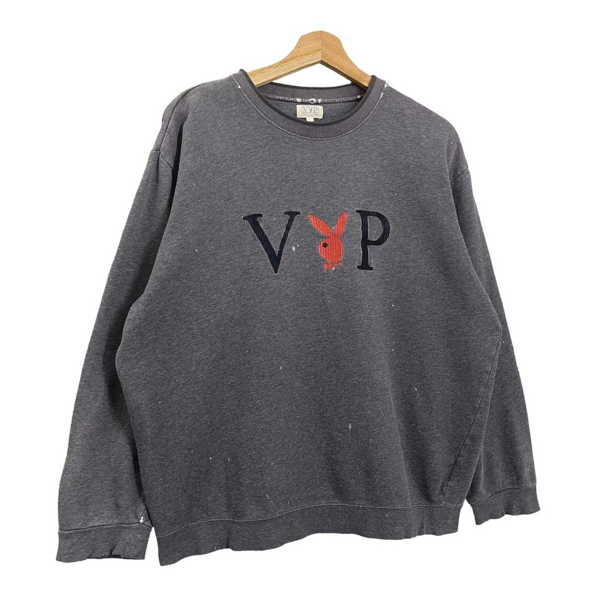 Playboy Vintage Playboy VIP Big Logo Crewneck Sweatshirt Baggy Size US M / EU 48-50 / 2 - 2 Thumbnail