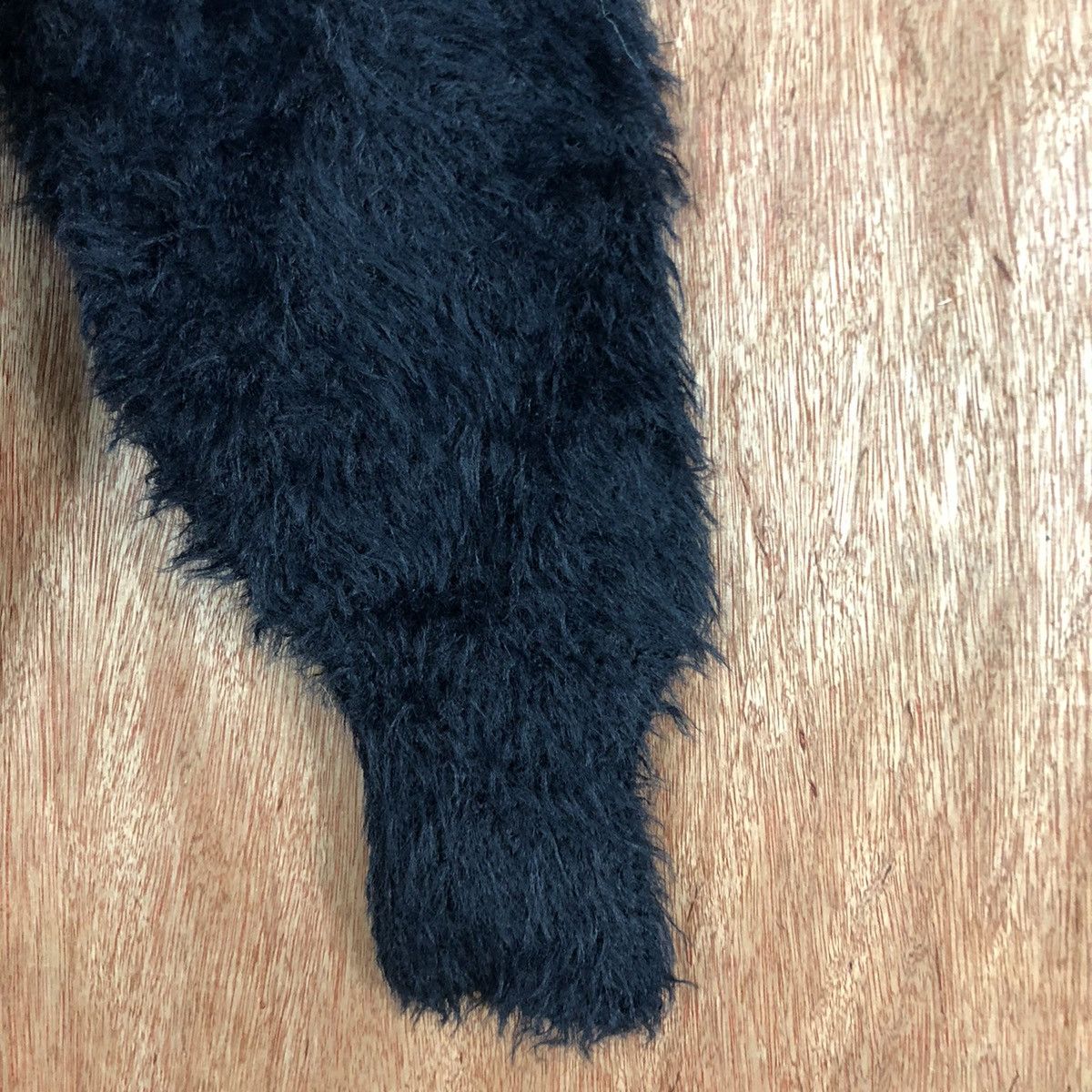Homespun Knitwear × Japanese Brand GU Japan Black Mohair Knitwear #0425 Size US M / EU 48-50 / 2 - 4 Thumbnail