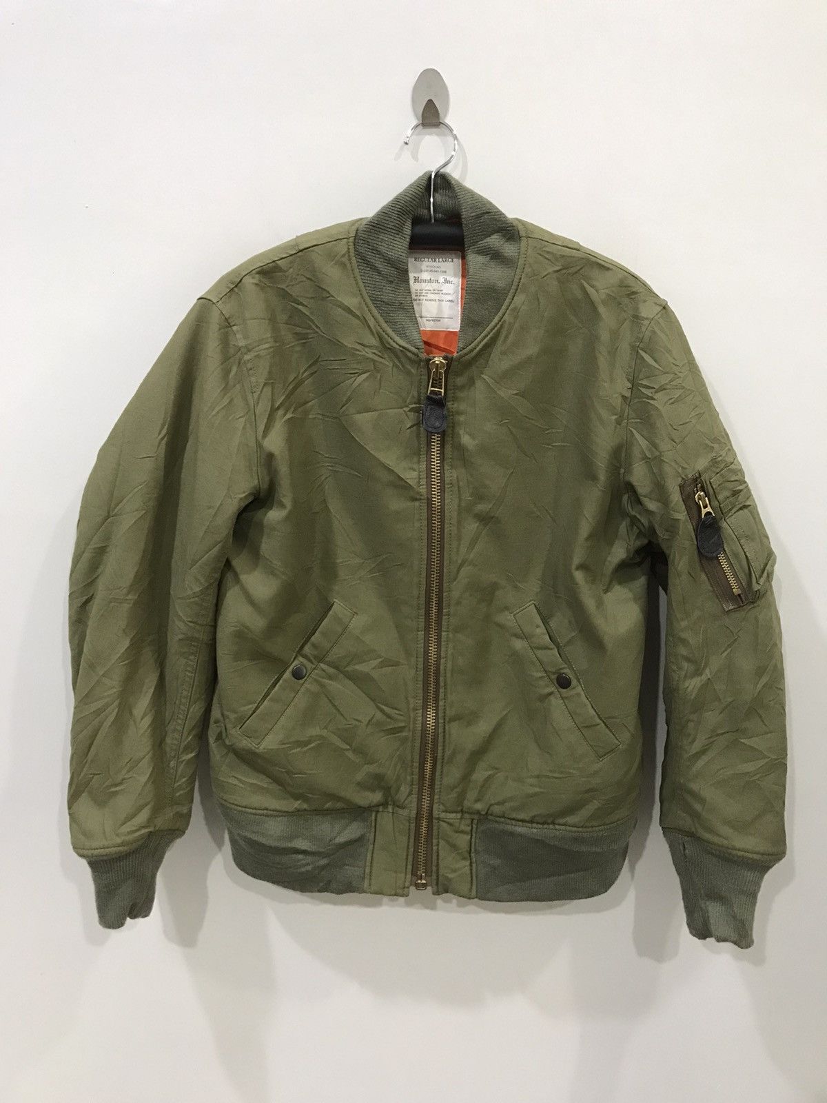 Japanese Brand HOUSTON INC Us Air Force Design Bomber Jacket Size US L / EU 52-54 / 3 - 1 Thumbnail