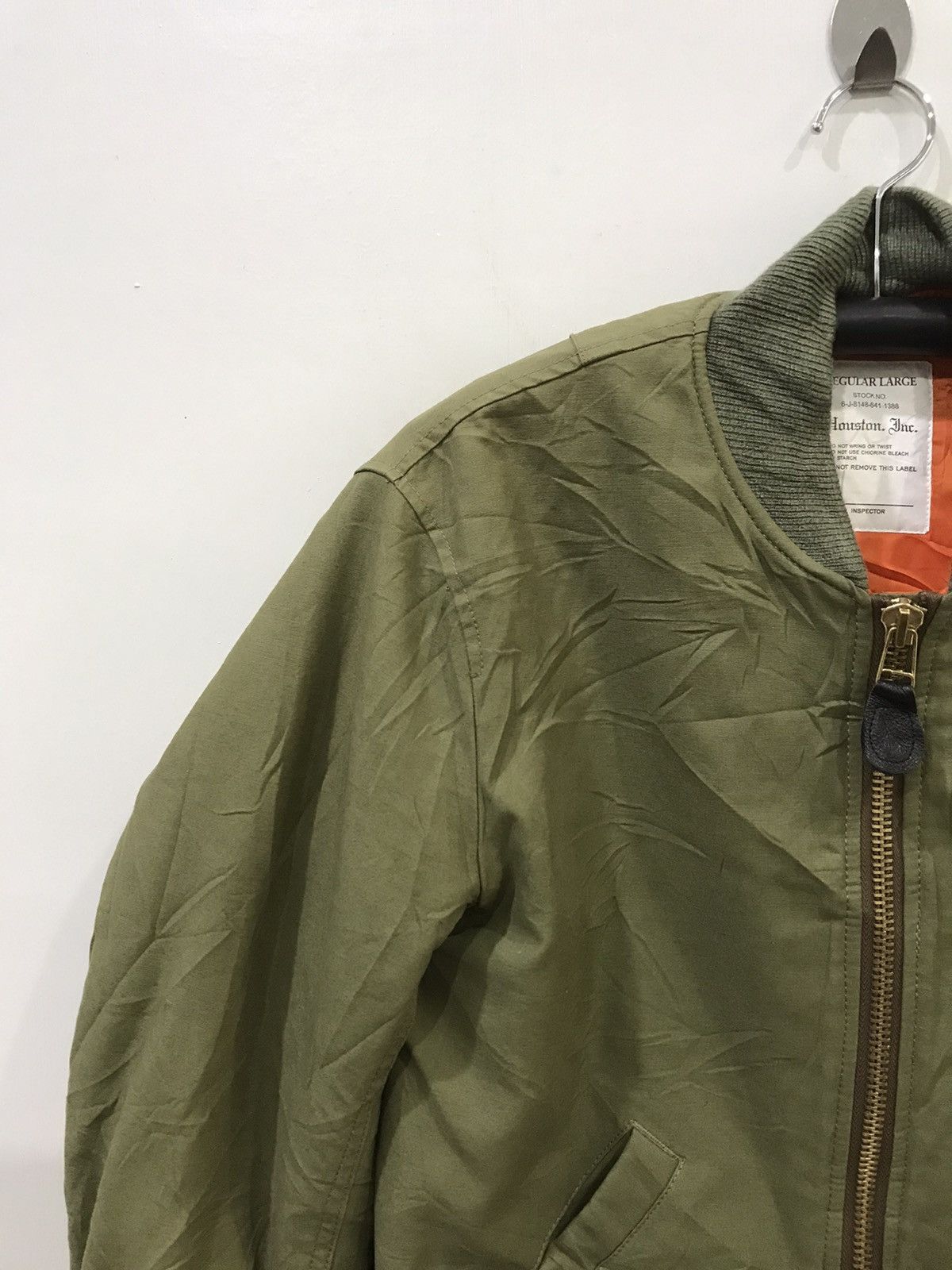 Japanese Brand HOUSTON INC Us Air Force Design Bomber Jacket Size US L / EU 52-54 / 3 - 4 Thumbnail