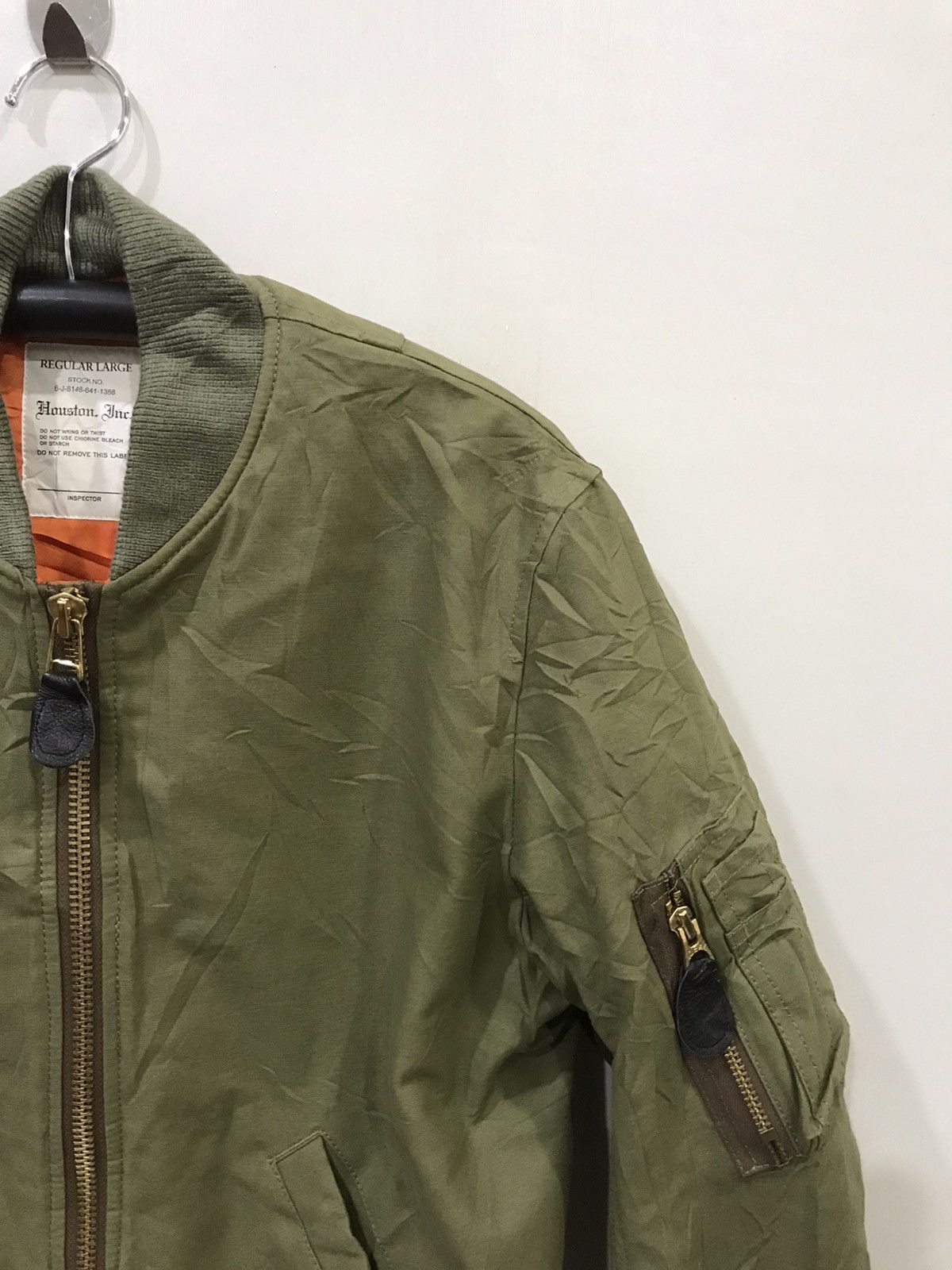 Japanese Brand HOUSTON INC Us Air Force Design Bomber Jacket Size US L / EU 52-54 / 3 - 3 Thumbnail
