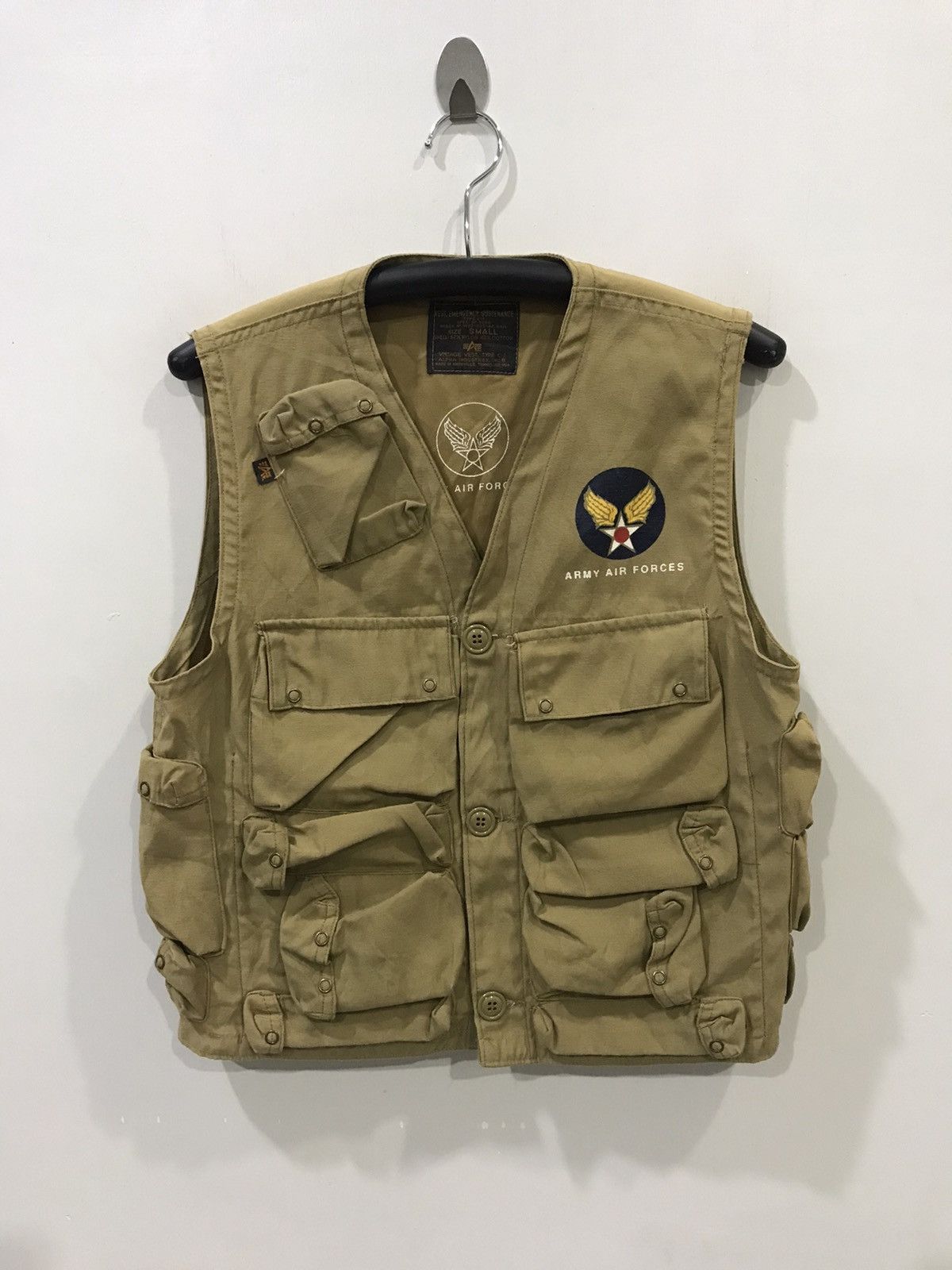 Alpha Industries × Hunter ALPHA IND Hunting Fisherman Military Parasites Pockets Vest Size US S / EU 44-46 / 1 - 1 Thumbnail