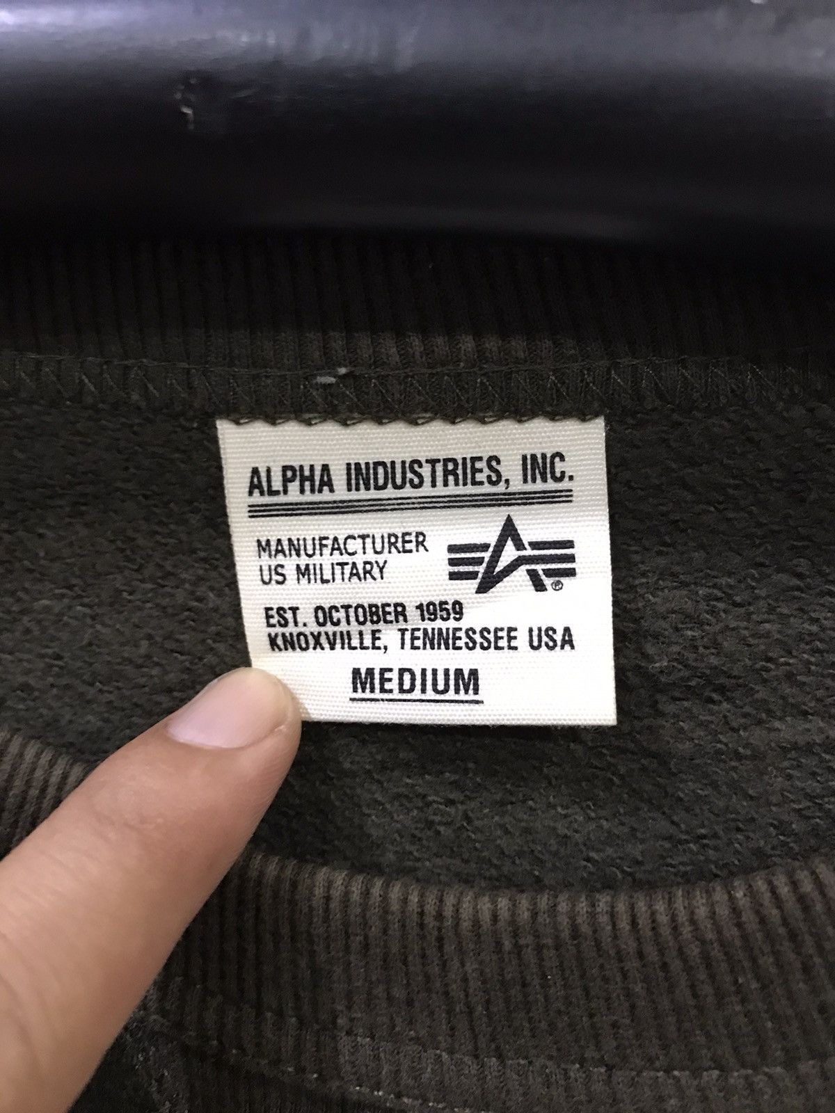 Alpha Industries ALPHA INDUSTRIES Military Single Pocket Sweatshirt Size US M / EU 48-50 / 2 - 2 Thumbnail