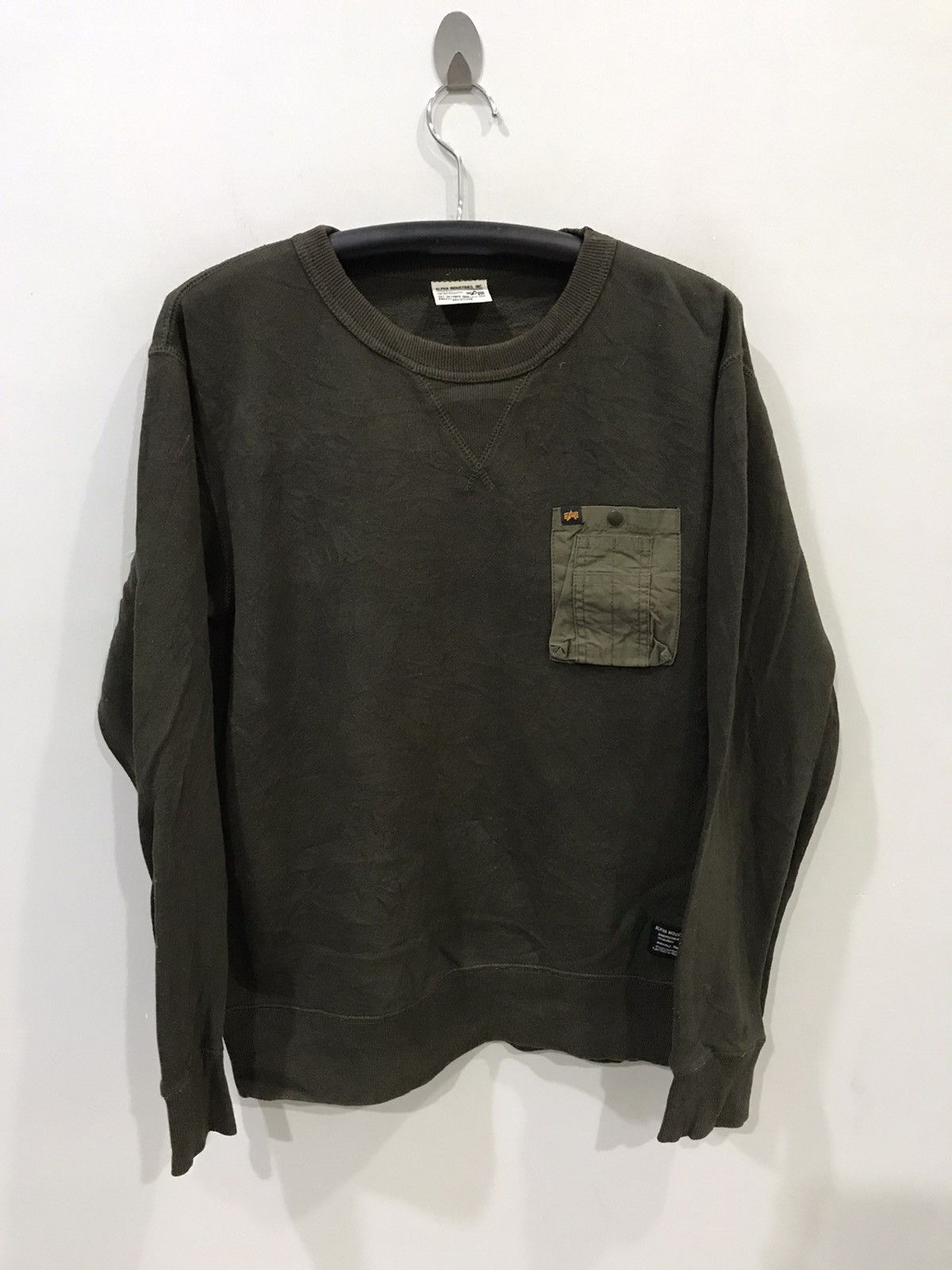 Alpha Industries ALPHA INDUSTRIES Military Single Pocket Sweatshirt Size US M / EU 48-50 / 2 - 1 Thumbnail