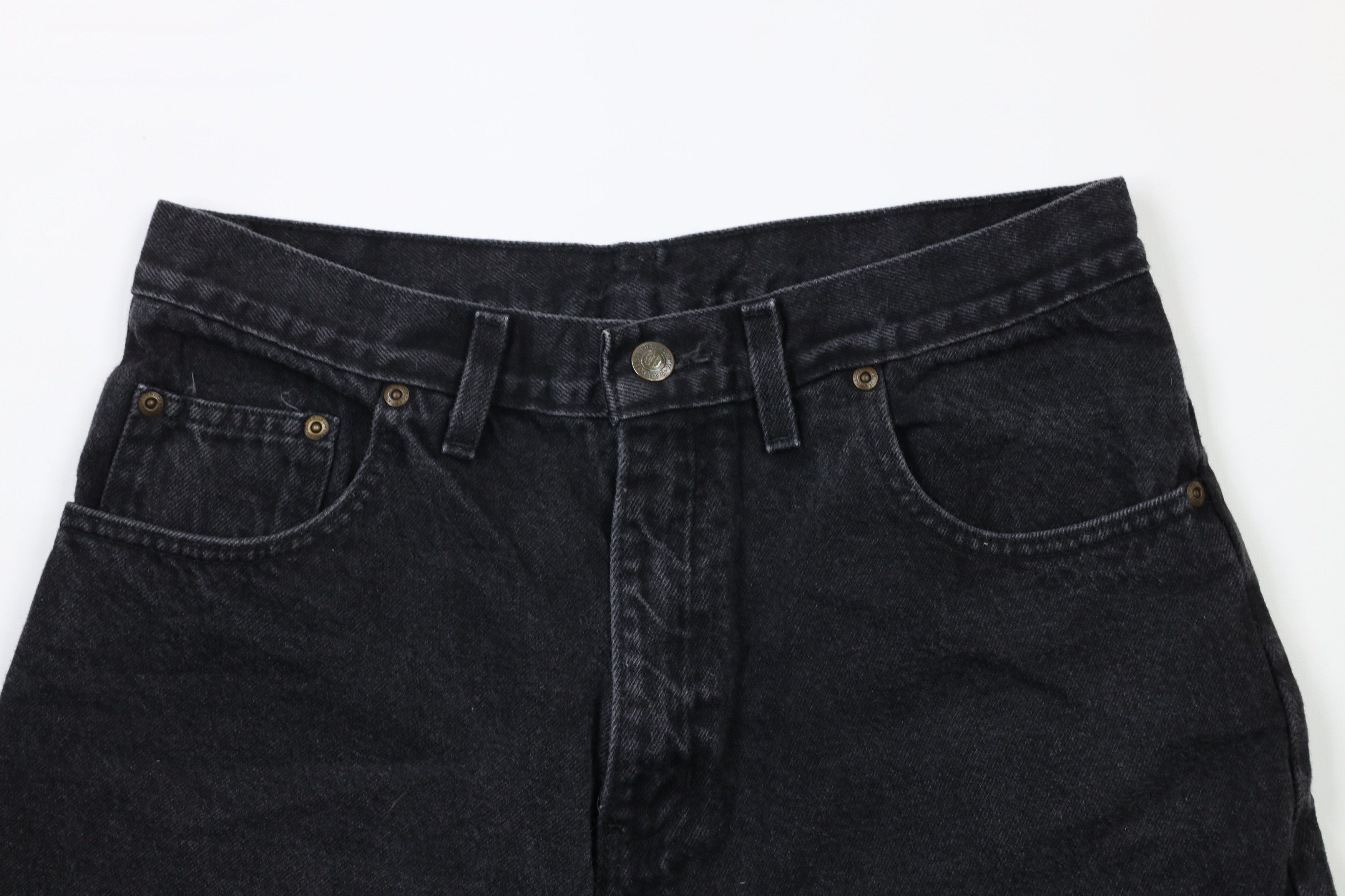 Other Vintage 90s Streetwear Denim Jean Shorts Jorts Black USA Size US 30 / EU 46 - 2 Thumbnail