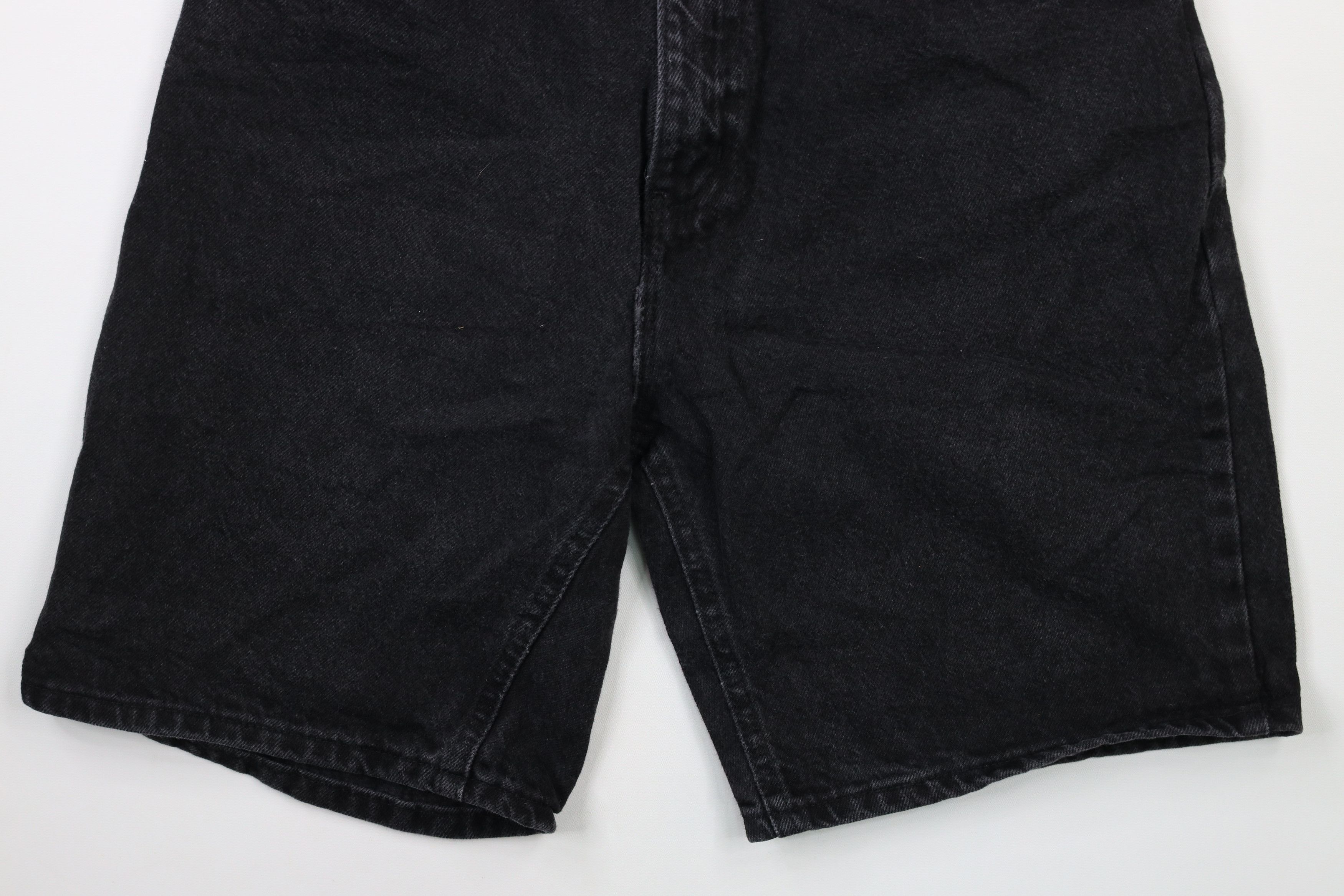 Other Vintage 90s Streetwear Denim Jean Shorts Jorts Black USA Size US 30 / EU 46 - 3 Thumbnail