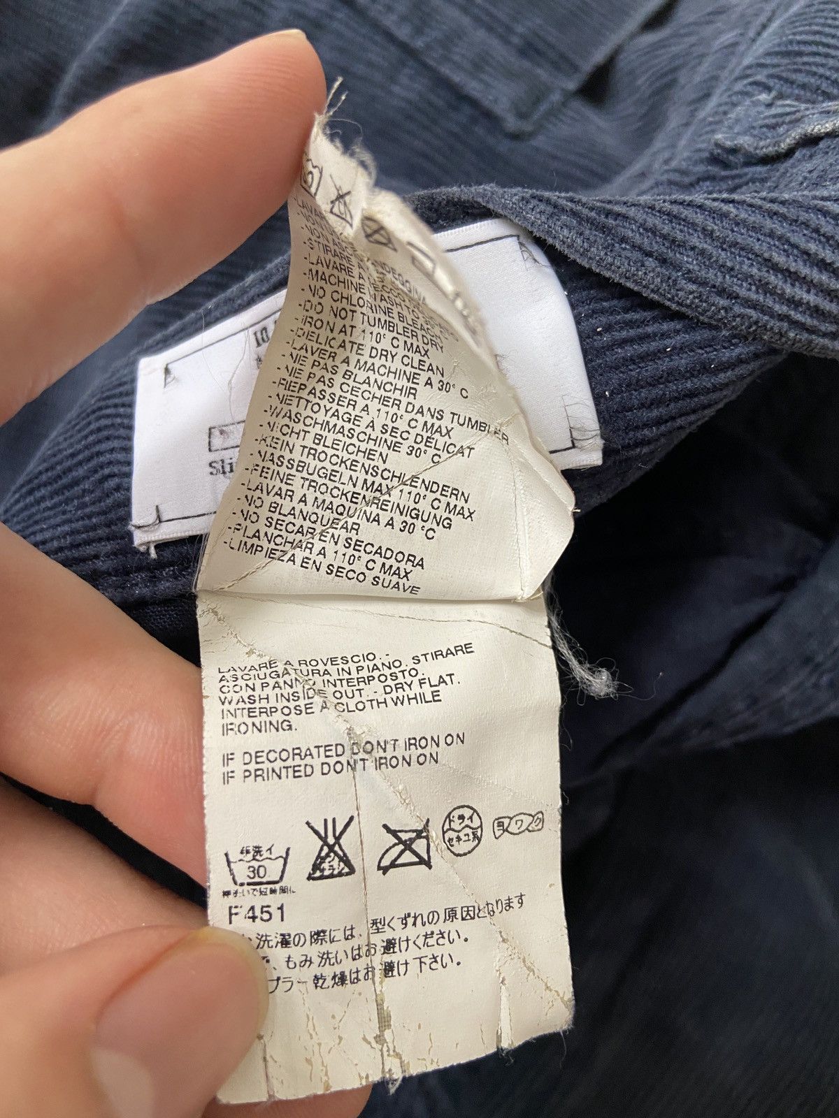 Maison Margiela Maison Margiela - Wash Corduroy Denim Pants Size US 29 - 8 Thumbnail