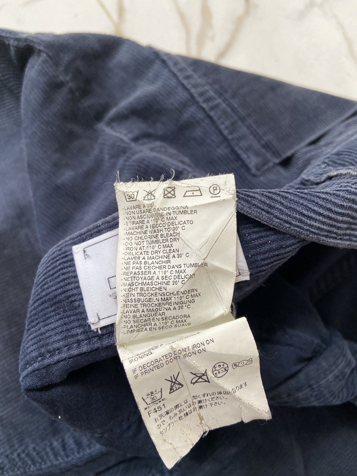 Maison Margiela Maison Margiela - Wash Corduroy Denim Pants Size US 29 - 9 Thumbnail
