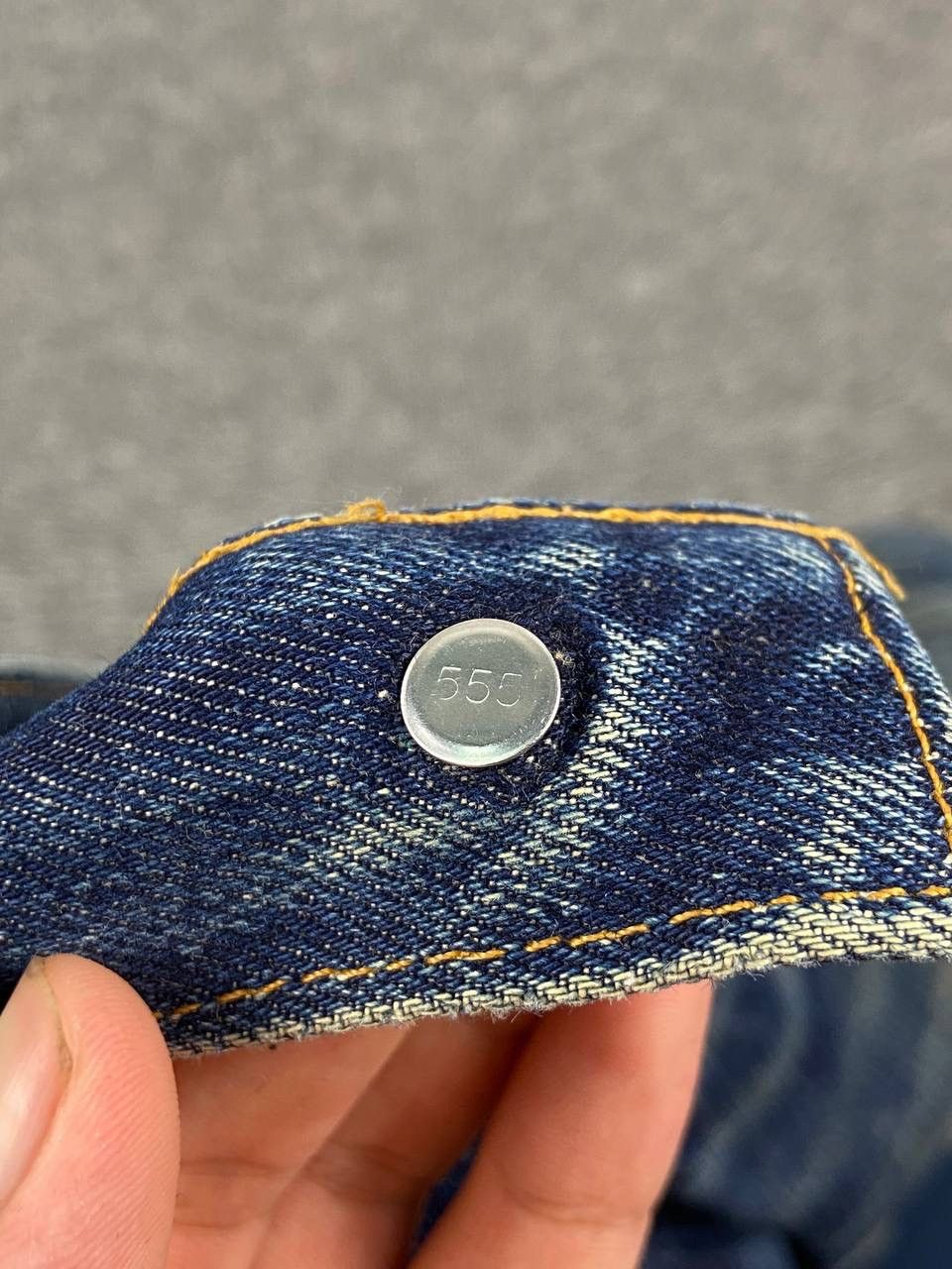 Levi's Distressed 90s Levis 201XX Big E Buckle Back Selvedge Denim Size US 31 - 3 Thumbnail