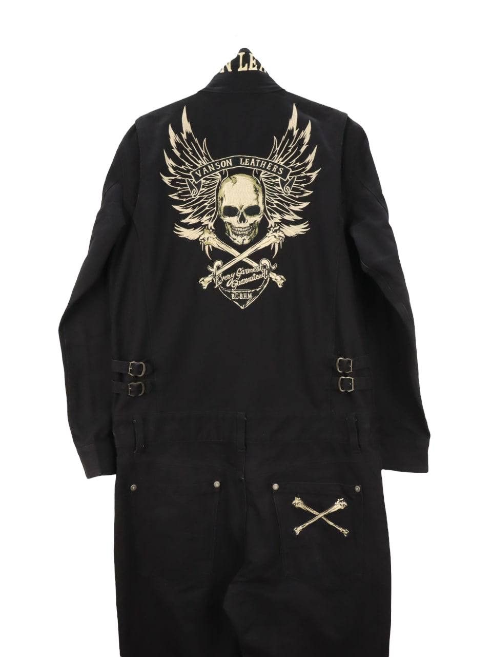 Vanson Leathers Vanson Leathers Embroided Skull Coveralls Jumpsuit Size US L / EU 52-54 / 3 - 1 Thumbnail