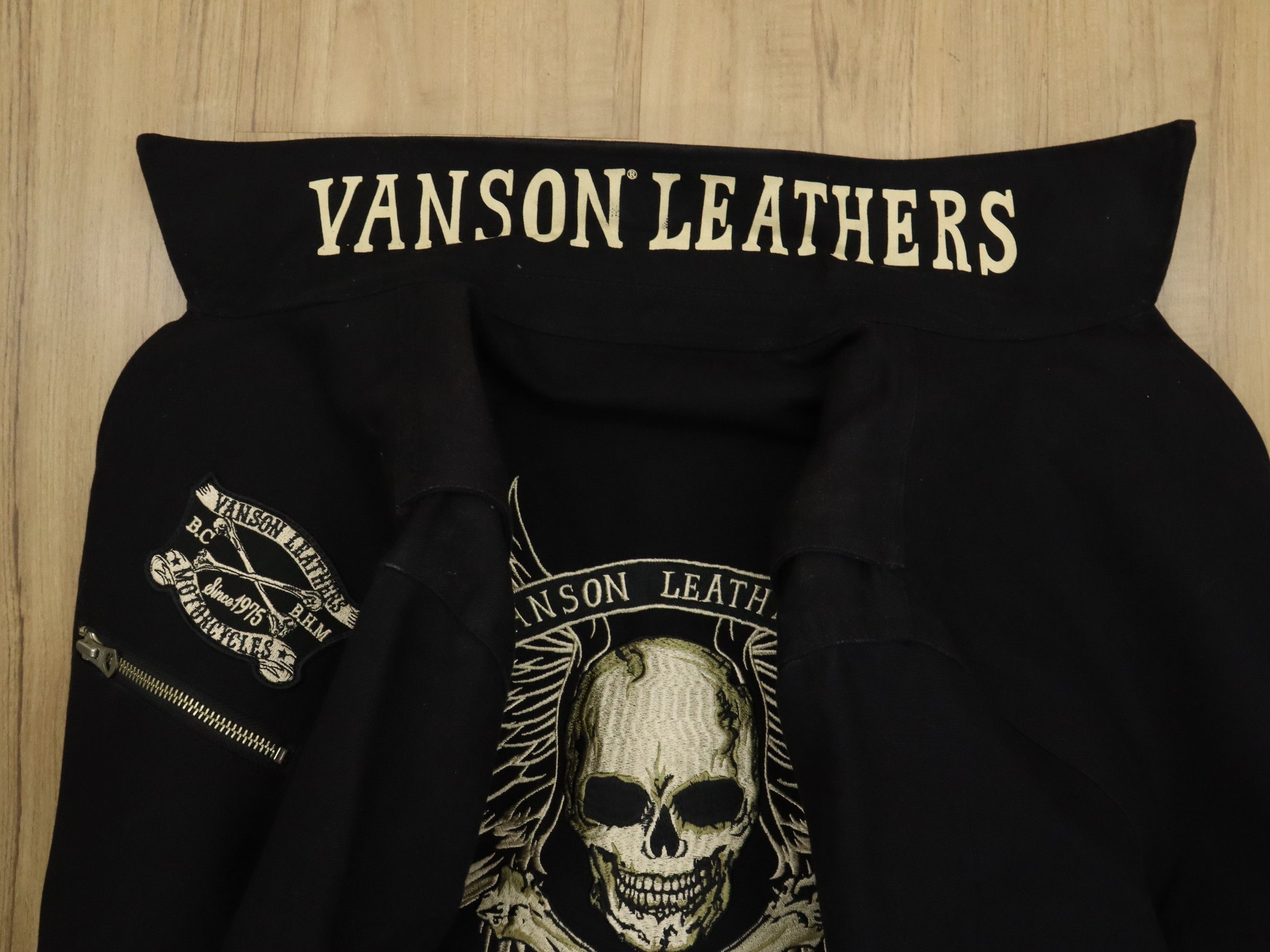 Vanson Leathers Vanson Leathers Embroided Skull Coveralls Jumpsuit Size US L / EU 52-54 / 3 - 11 Thumbnail