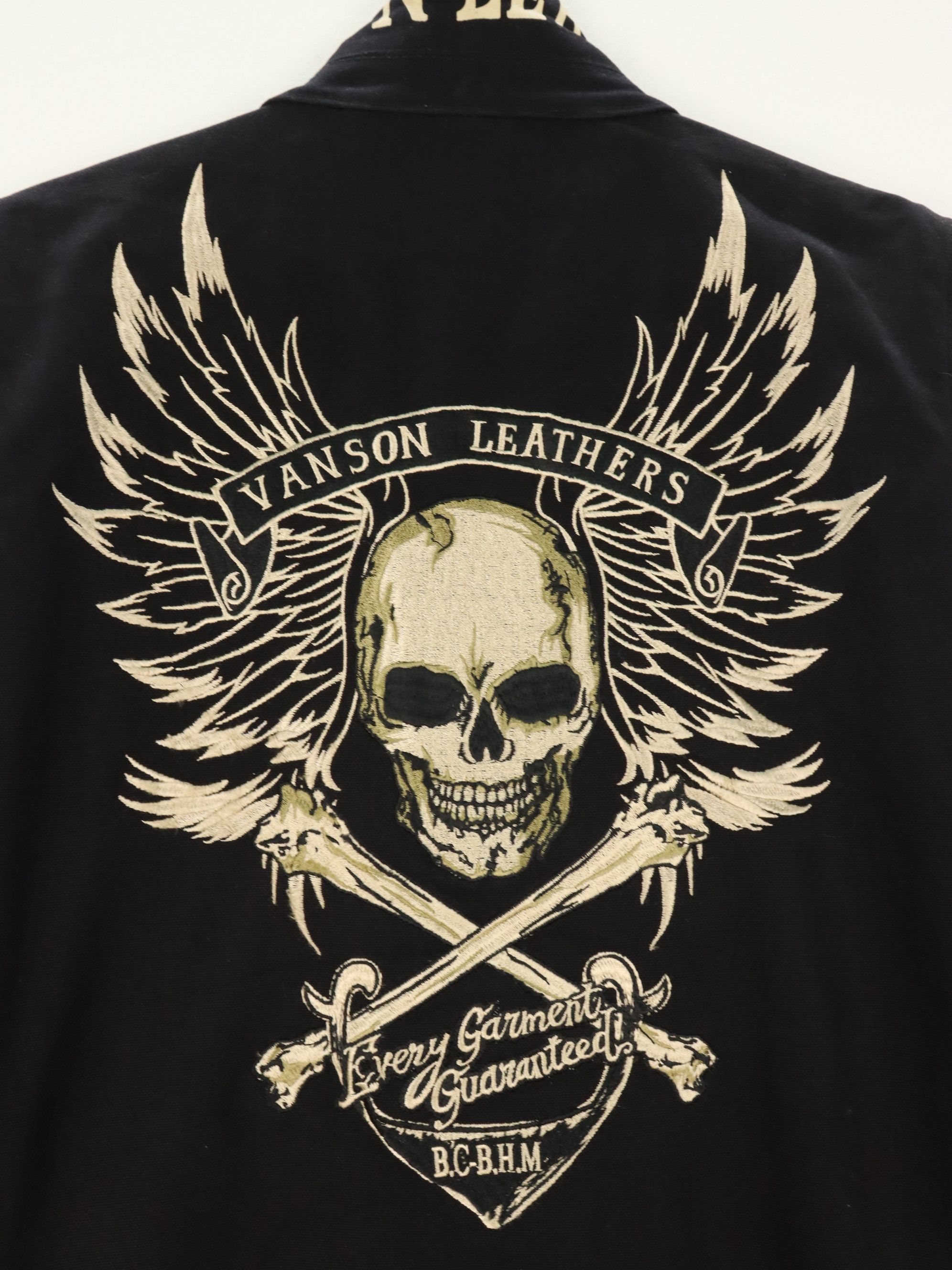 Vanson Leathers Vanson Leathers Embroided Skull Coveralls Jumpsuit Size US L / EU 52-54 / 3 - 9 Thumbnail