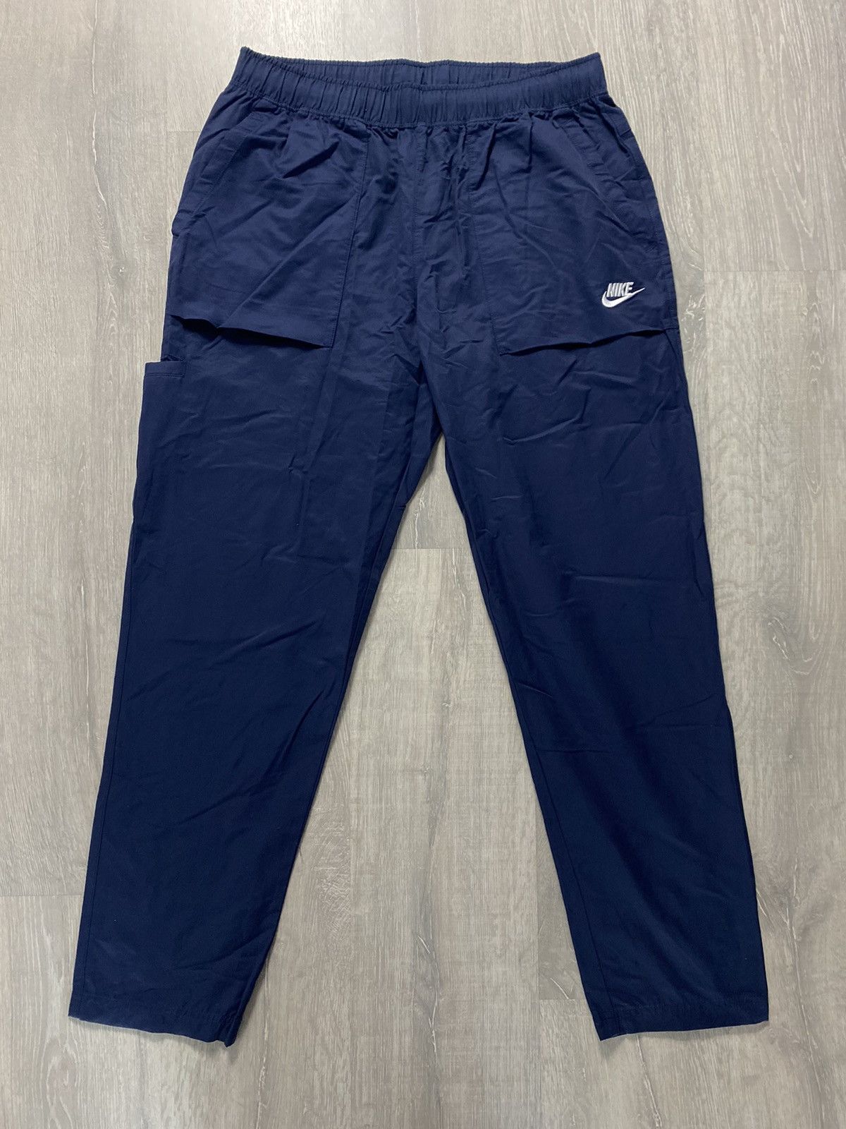 Nike × Vintage Nike vintage navy track pants small logo Size US 30 / EU 46 - 1 Thumbnail