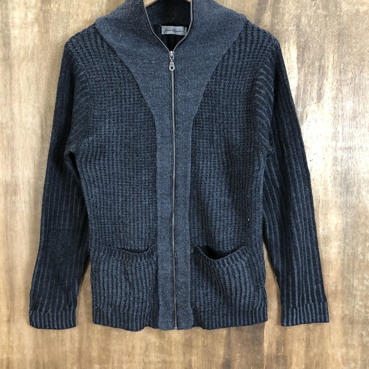 Japanese Brand Lovis Ghastone Black Cardigan Knitwear Sweater #117 Size US M / EU 48-50 / 2 - 3 Thumbnail