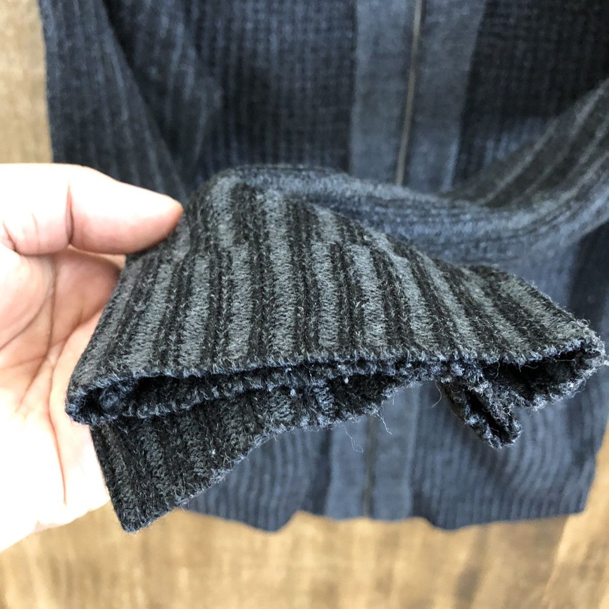 Japanese Brand Lovis Ghastone Black Cardigan Knitwear Sweater #117 Size US M / EU 48-50 / 2 - 4 Thumbnail