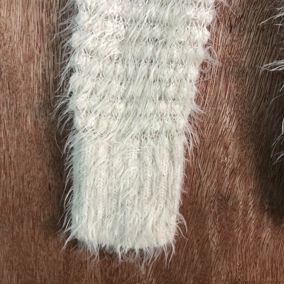 Homespun Knitwear Japan Cream Mohair Cardigan knitwear Size US M / EU 48-50 / 2 - 6 Thumbnail