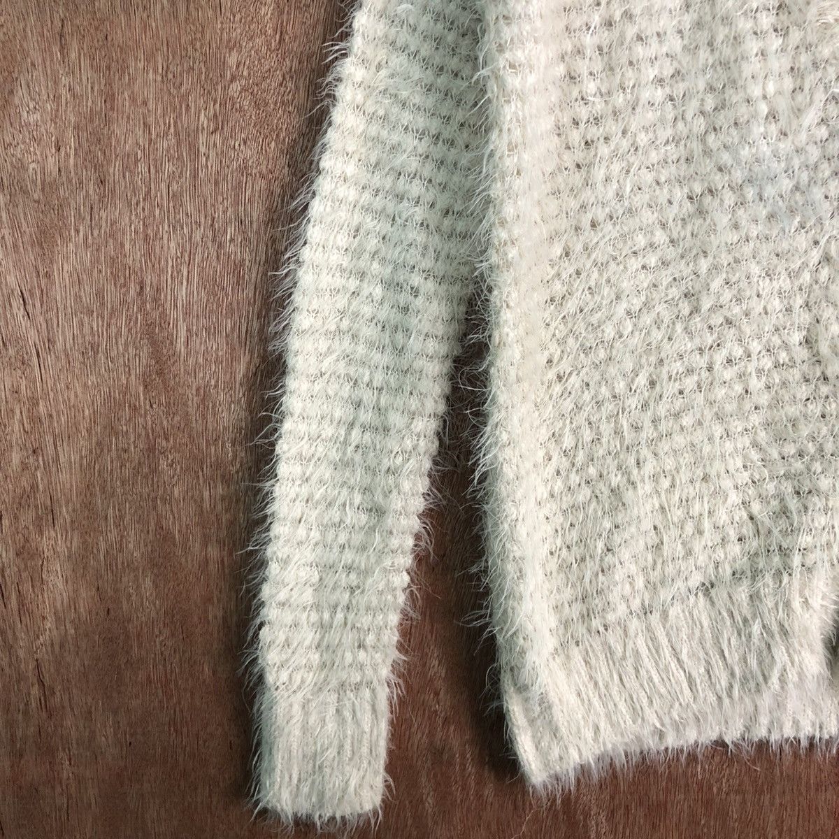 Homespun Knitwear Japan Cream Mohair Cardigan knitwear Size US M / EU 48-50 / 2 - 7 Thumbnail