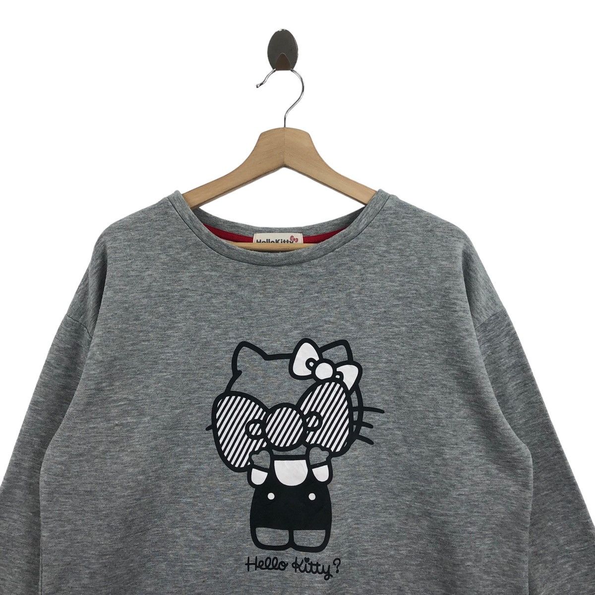 Anime × Cartoon Network × Vintage Pick!! Vtg HELLO KITTY Sweatshirt Pullover Jumper Size US L / EU 52-54 / 3 - 6 Thumbnail