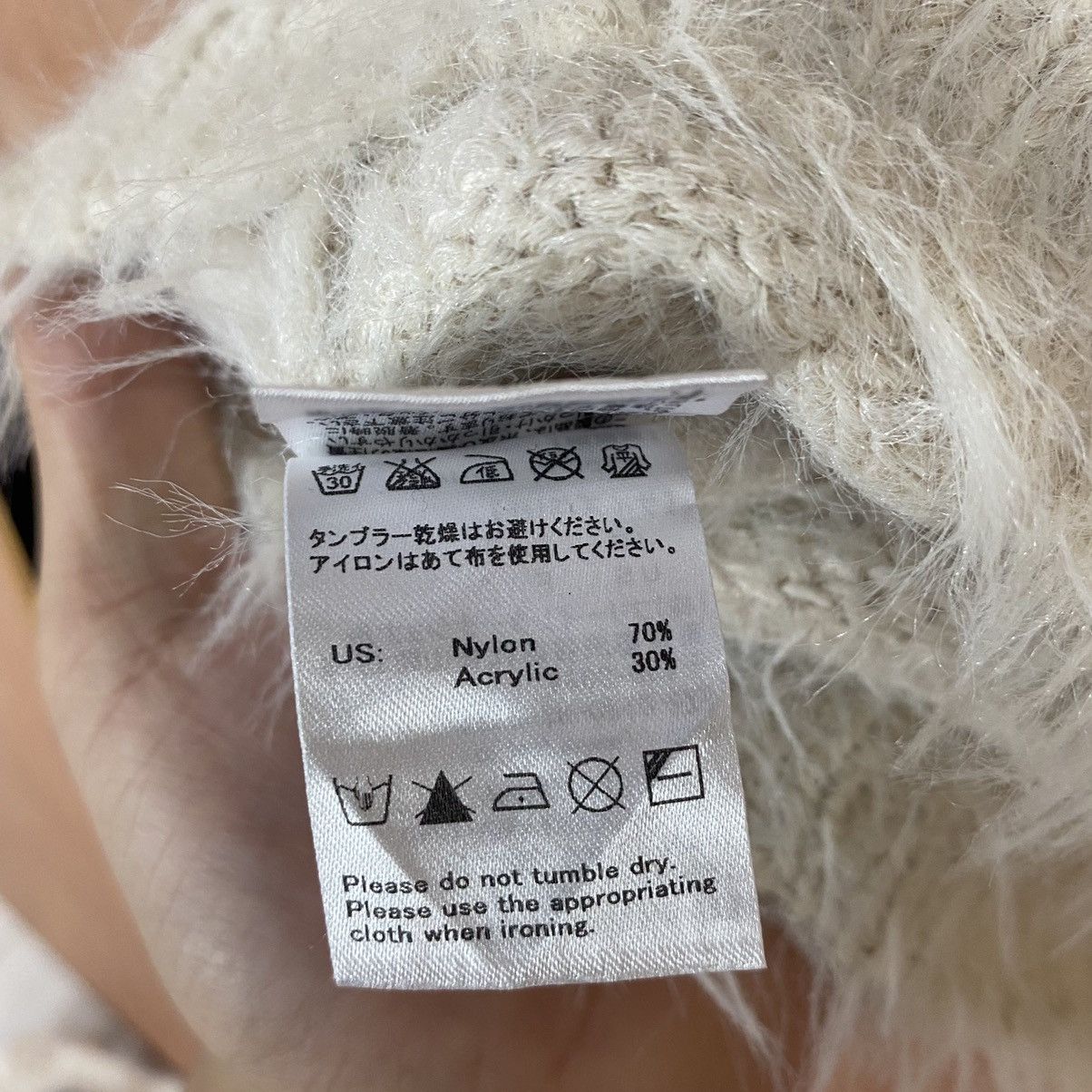 Homespun Knitwear × Japanese Brand Fa Mohair Shag Shaggy Knitwear #0393 Size US M / EU 48-50 / 2 - 14 Thumbnail