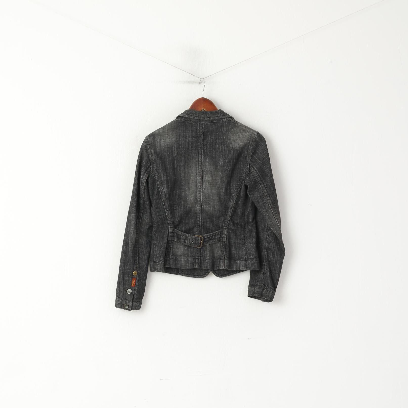 Vintage Marc Aurel Women 36 S Denim Jacket Gray Cotton 2348 Size S / US 4 / IT 40 - 6 Thumbnail