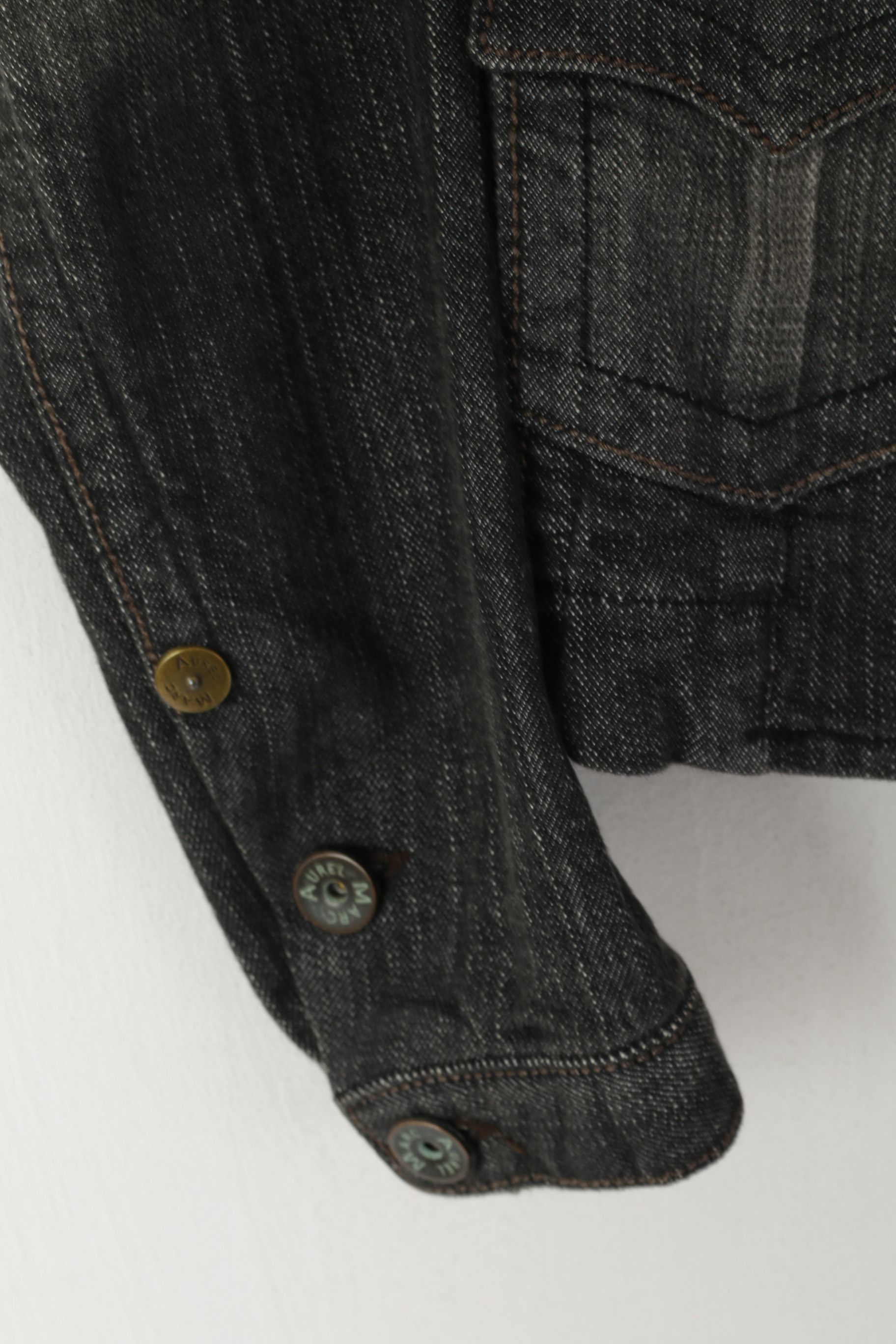 Vintage Marc Aurel Women 36 S Denim Jacket Gray Cotton 2348 Size S / US 4 / IT 40 - 5 Thumbnail