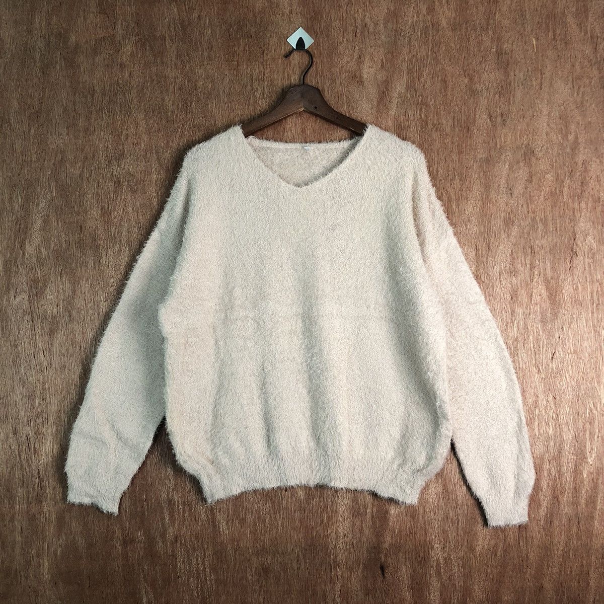Homespun Knitwear Comfo Strain Peach Mohair Shaggy Knitwear Size US L / EU 52-54 / 3 - 1 Thumbnail