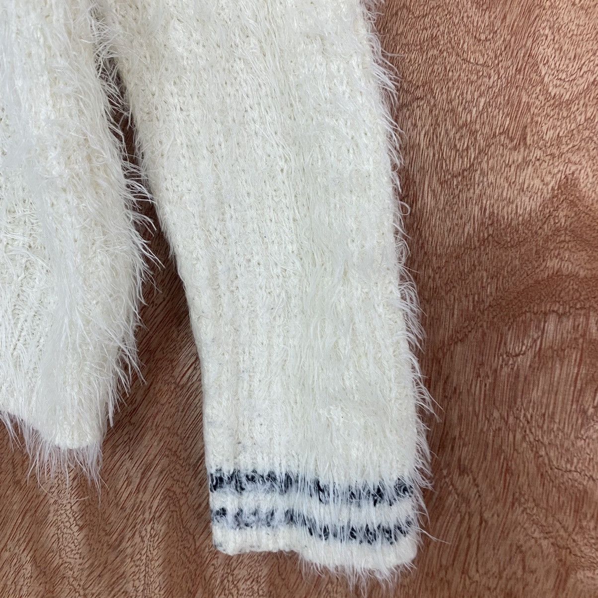 Homespun Knitwear Persodea WHite Mohair Shag Shaggy Knitwear Size US L / EU 52-54 / 3 - 4 Thumbnail