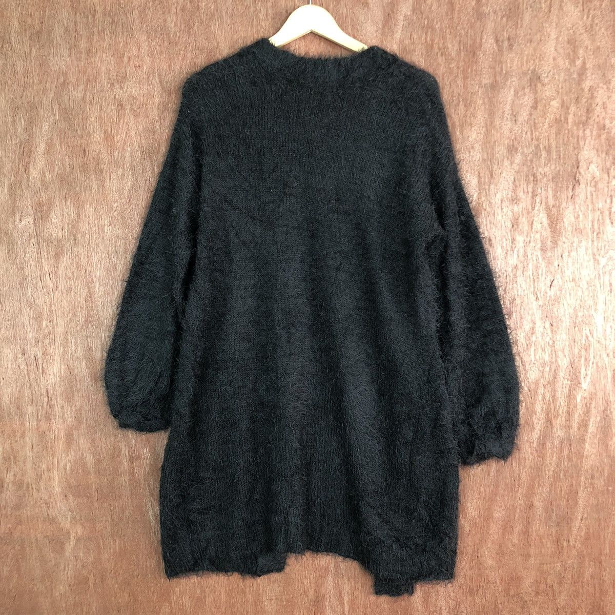 Homespun Knitwear Citroizm Dark Grey Mohair Cardigan Knitwear Size US M / EU 48-50 / 2 - 10 Thumbnail