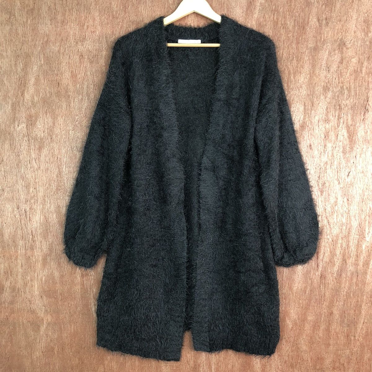 Homespun Knitwear Citroizm Dark Grey Mohair Cardigan Knitwear Size US M / EU 48-50 / 2 - 1 Thumbnail