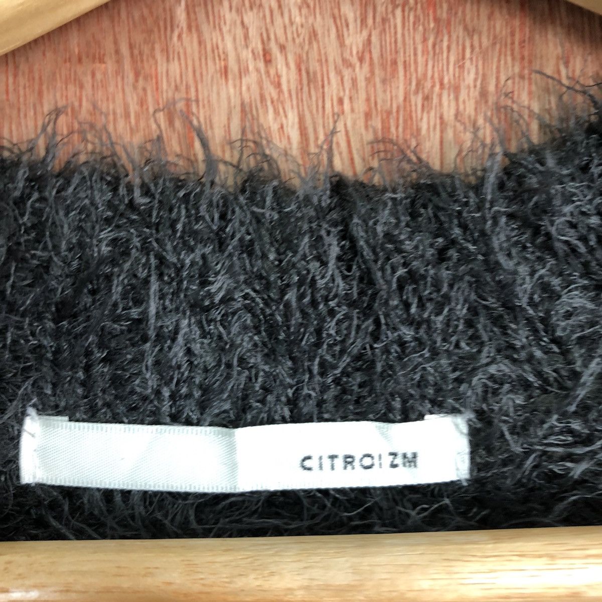 Homespun Knitwear Citroizm Dark Grey Mohair Cardigan Knitwear Size US M / EU 48-50 / 2 - 9 Thumbnail
