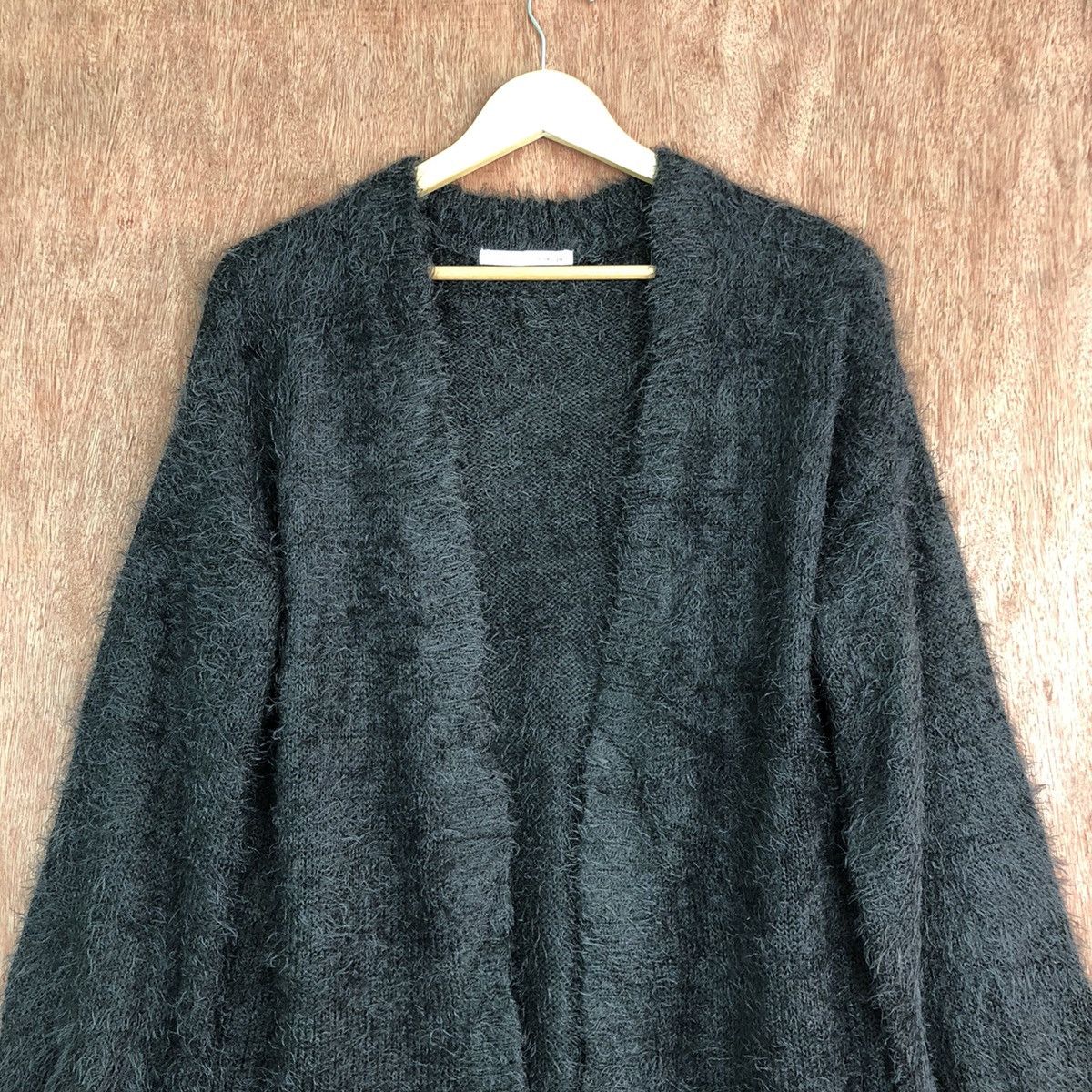 Homespun Knitwear Citroizm Dark Grey Mohair Cardigan Knitwear Size US M / EU 48-50 / 2 - 2 Thumbnail