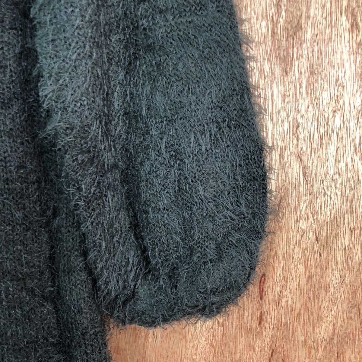 Homespun Knitwear Citroizm Dark Grey Mohair Cardigan Knitwear Size US M / EU 48-50 / 2 - 4 Thumbnail