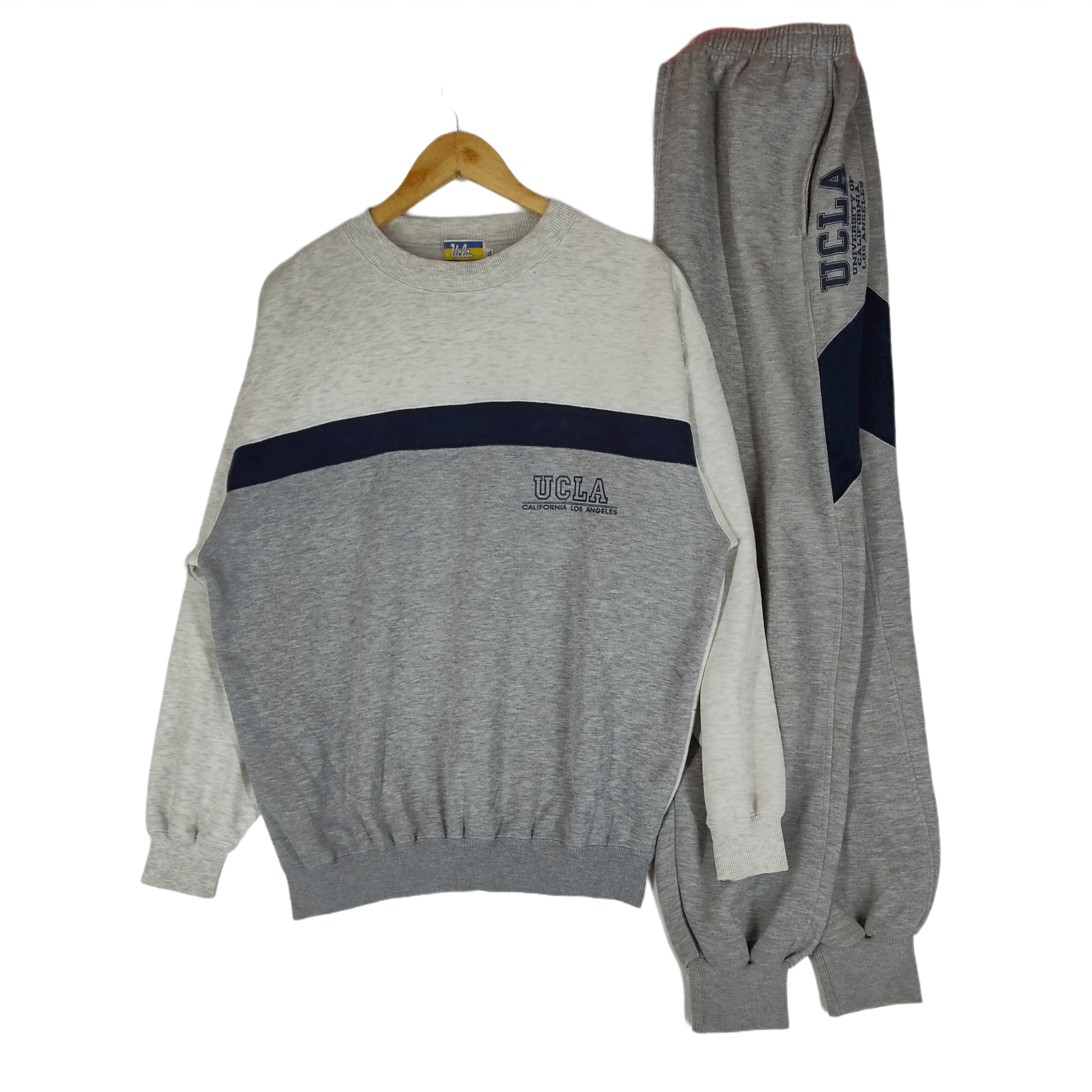 image of American College x Vintage Ucla Univ. California Los Angeles Sweatshirt Oneset in Grey (Size XL)