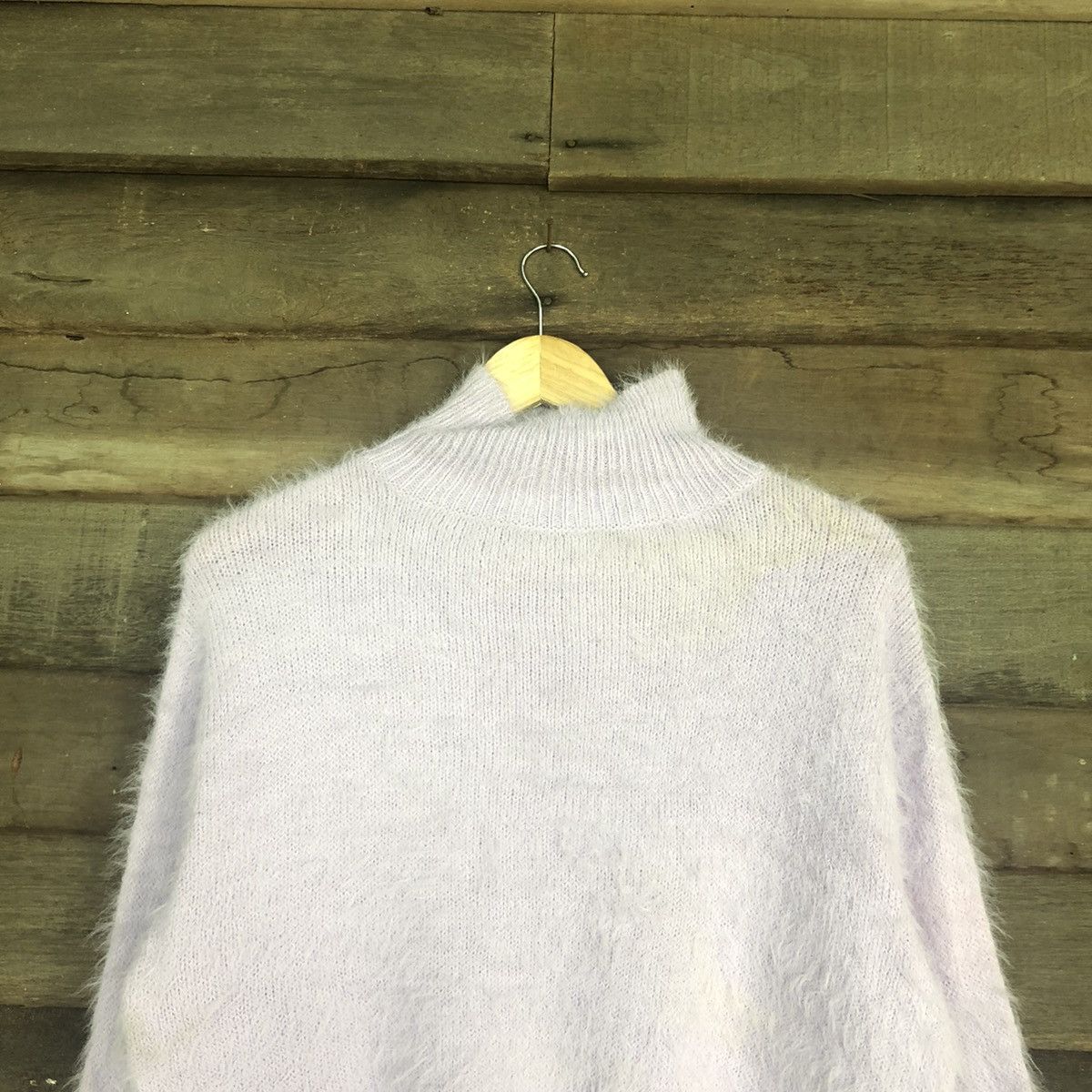 Japanese Brand Japan Light Purple Baggy Shag Shaggy Fur Knitwear #0518 Size US L / EU 52-54 / 3 - 9 Thumbnail