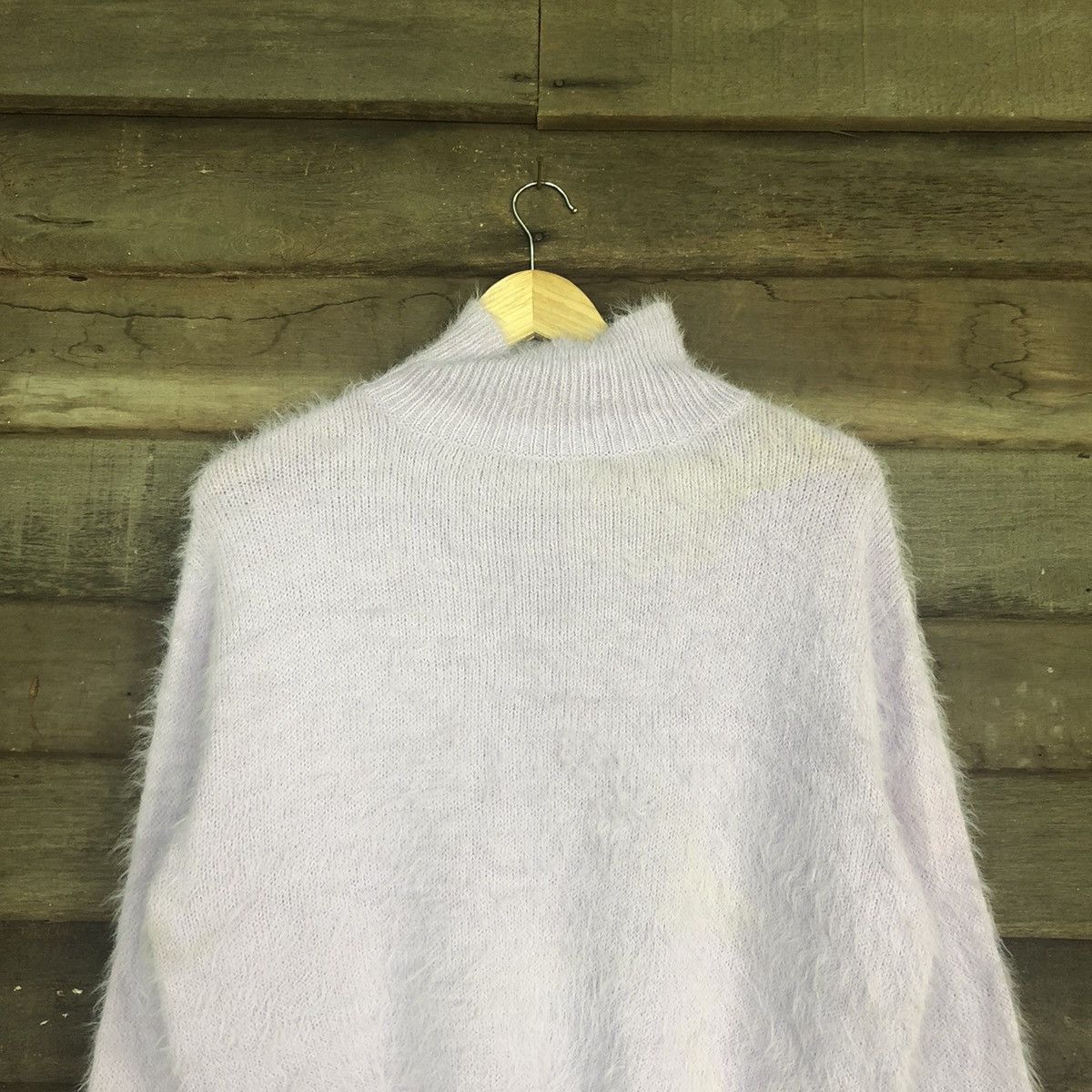 Japanese Brand Japan Light Purple Baggy Shag Shaggy Fur Knitwear #0518 Size US L / EU 52-54 / 3 - 2 Thumbnail