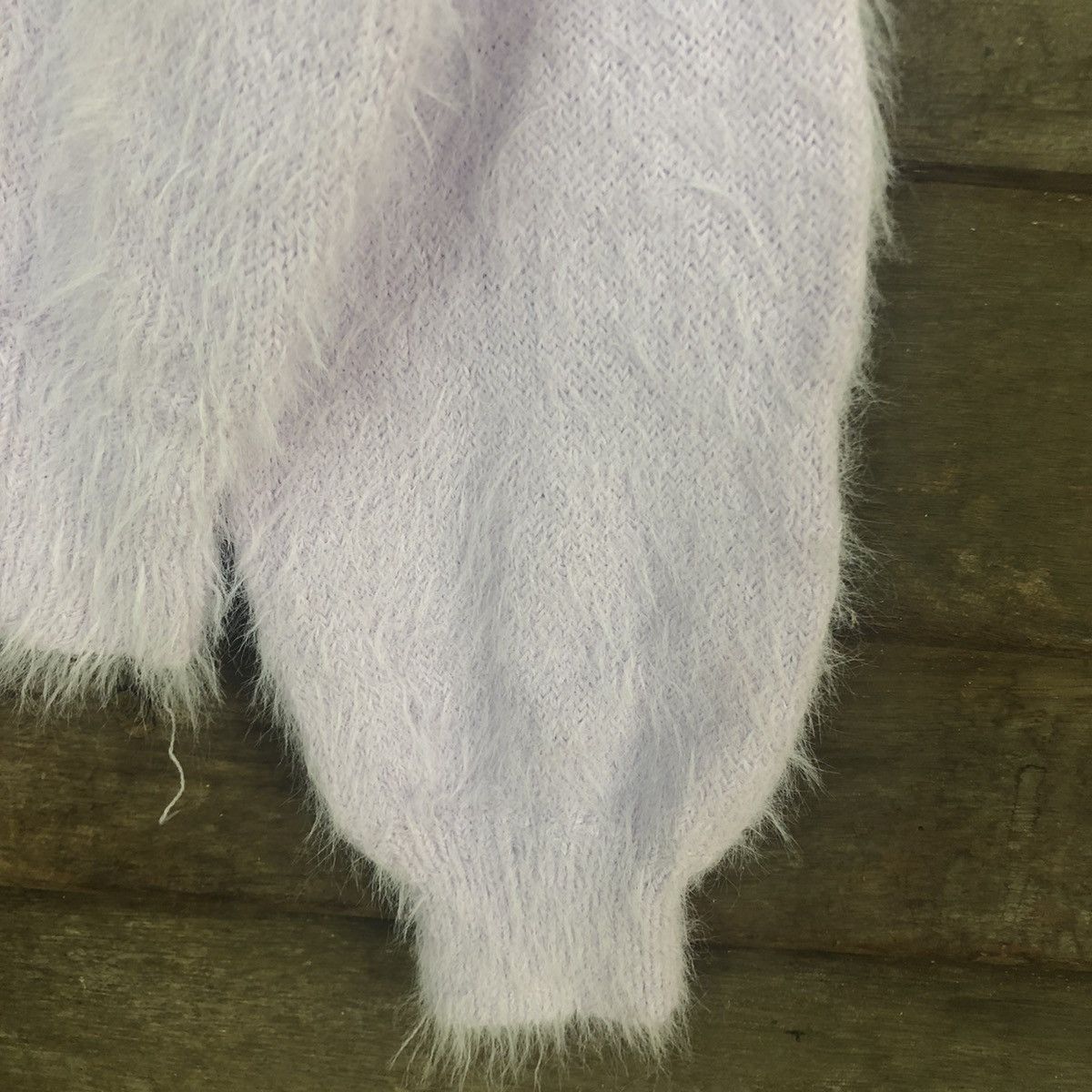 Japanese Brand Japan Light Purple Baggy Shag Shaggy Fur Knitwear #0518 Size US L / EU 52-54 / 3 - 4 Thumbnail