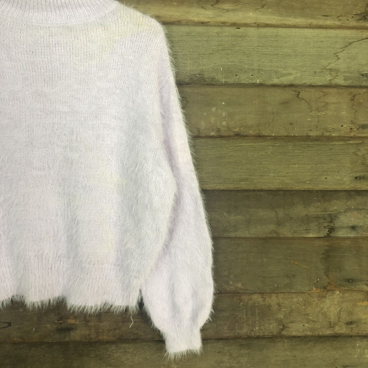 Japanese Brand Japan Light Purple Baggy Shag Shaggy Fur Knitwear #0518 Size US L / EU 52-54 / 3 - 5 Thumbnail