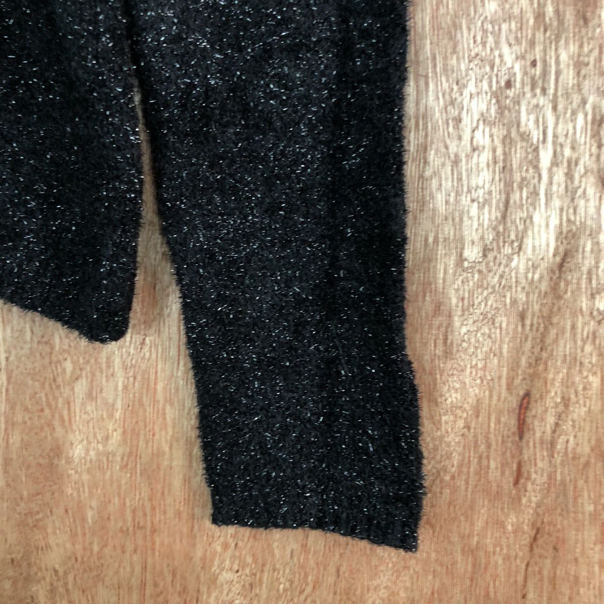 Homespun Knitwear Sleigh Black Mohair Turtle Neck Knitwear Size US M / EU 48-50 / 2 - 4 Thumbnail