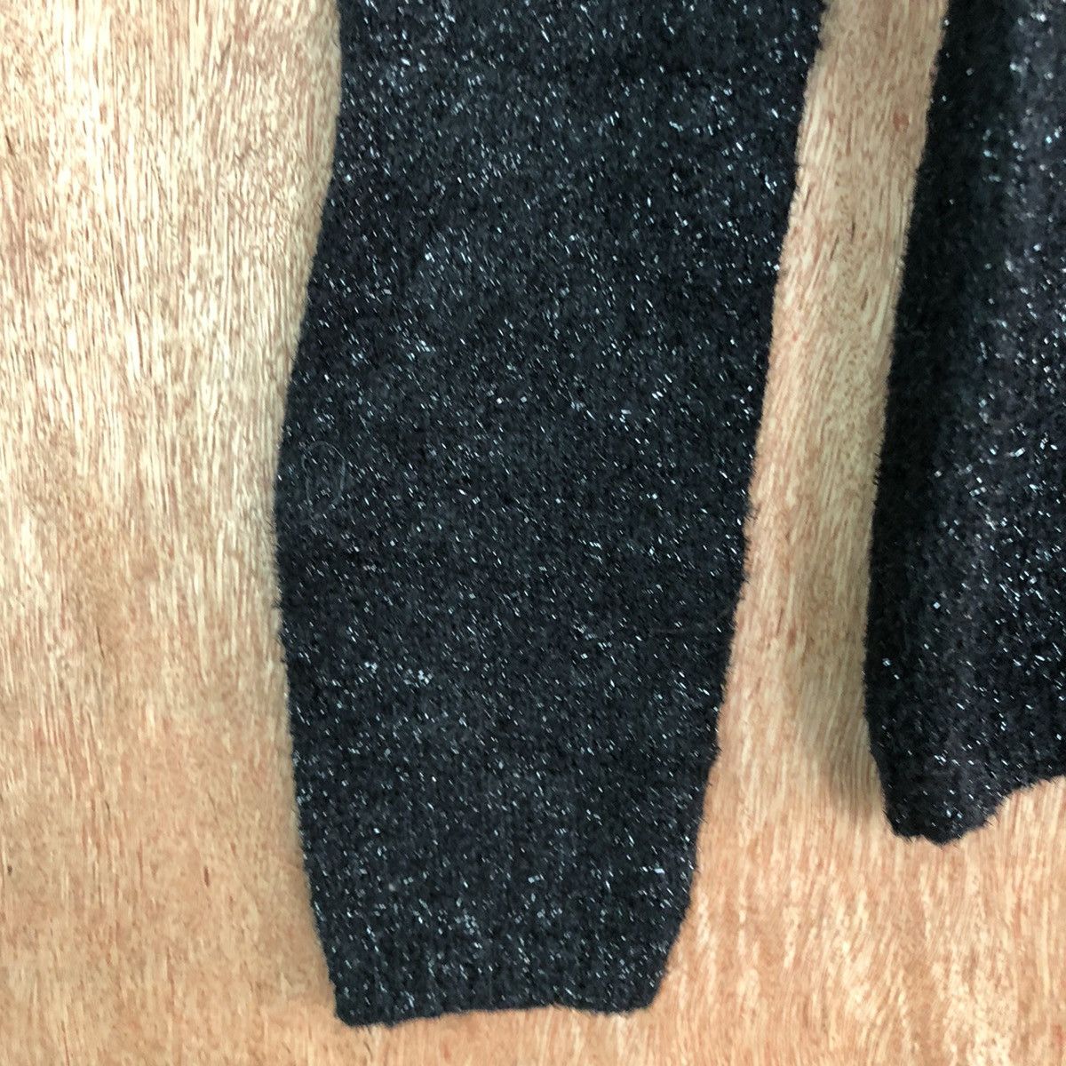 Homespun Knitwear Sleigh Black Mohair Turtle Neck Knitwear Size US M / EU 48-50 / 2 - 6 Thumbnail