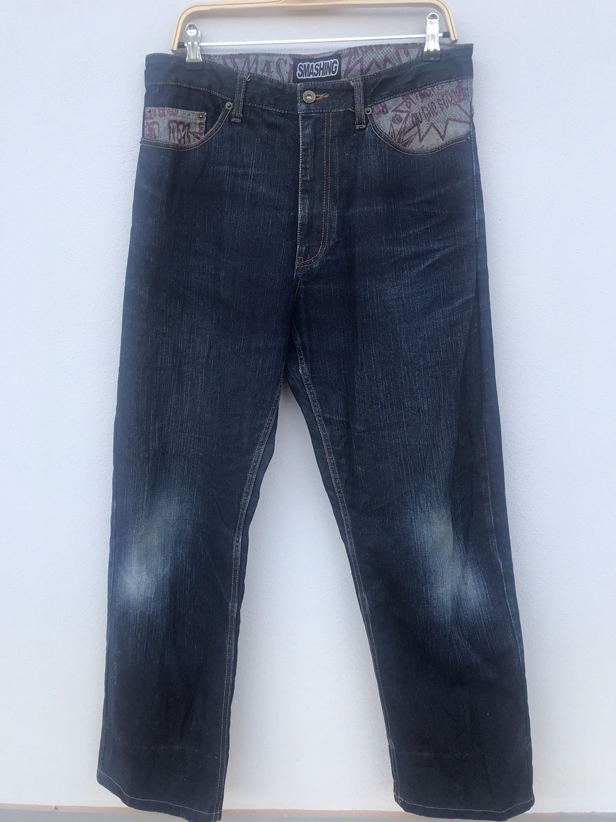 Japanese Brand Denim Smashing Jeans Size US 34 / EU 50 - 1 Thumbnail