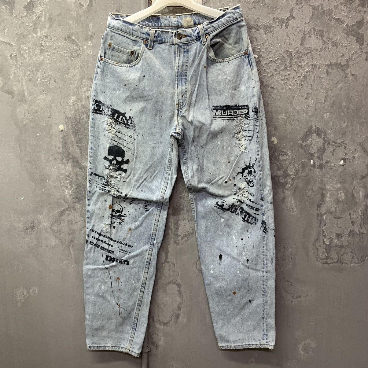 Levi's × Seditionaries × Vintage Vintage Distressed Levi’s X Murder Disco X Size US 32 / EU 48 - 3 Thumbnail