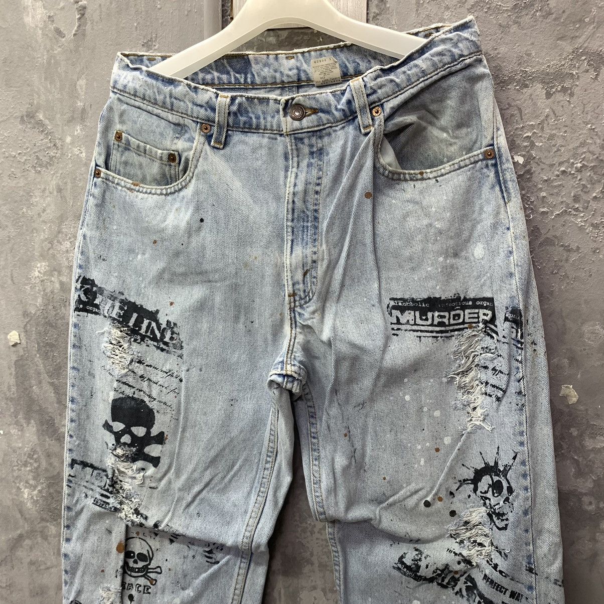 Levi's × Seditionaries × Vintage Vintage Distressed Levi’s X Murder Disco X Size US 32 / EU 48 - 4 Thumbnail