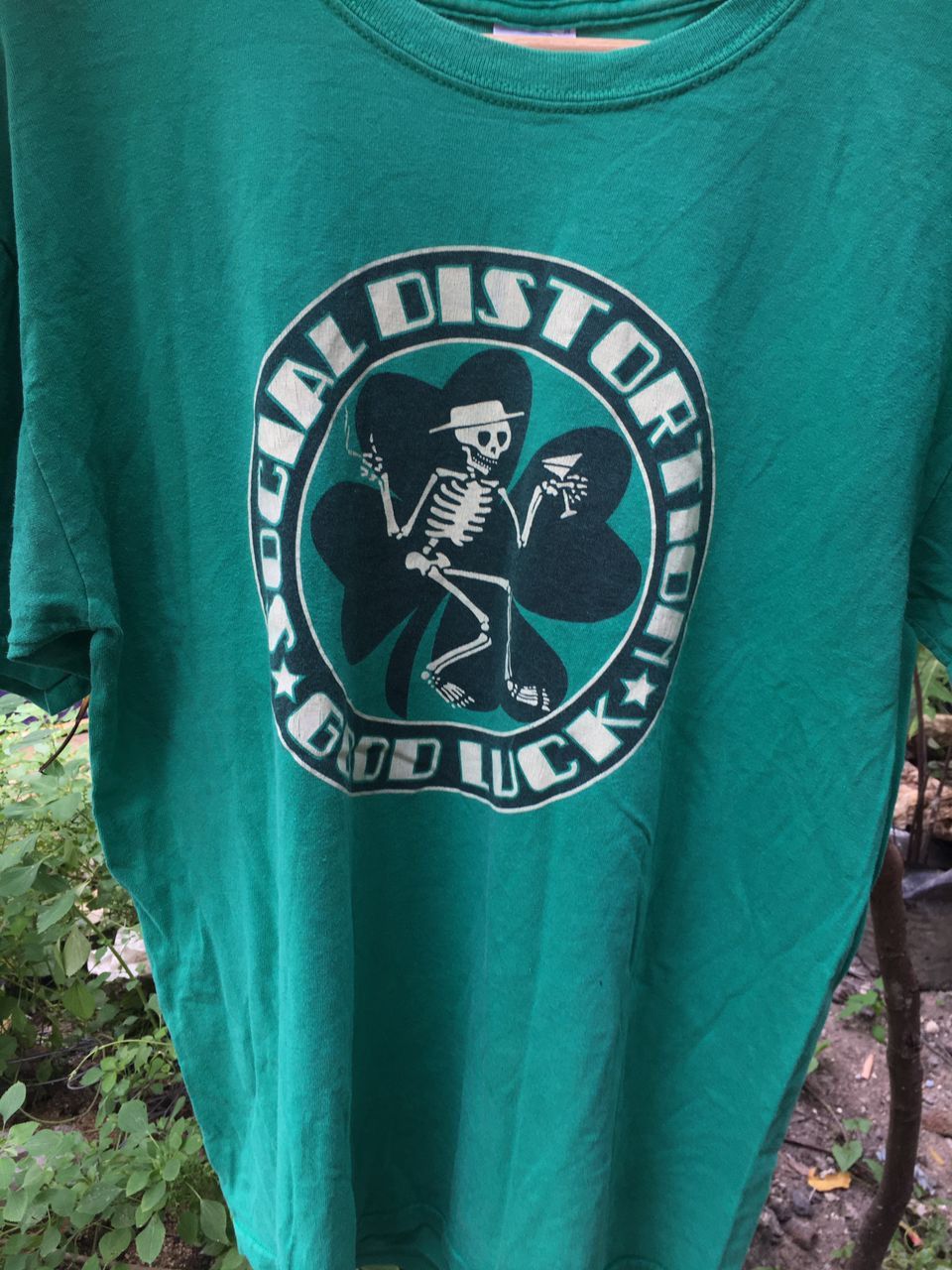 Band Tees Vintage Social distortion Good Luck Best song Green Shirt Size US L / EU 52-54 / 3 - 2 Thumbnail