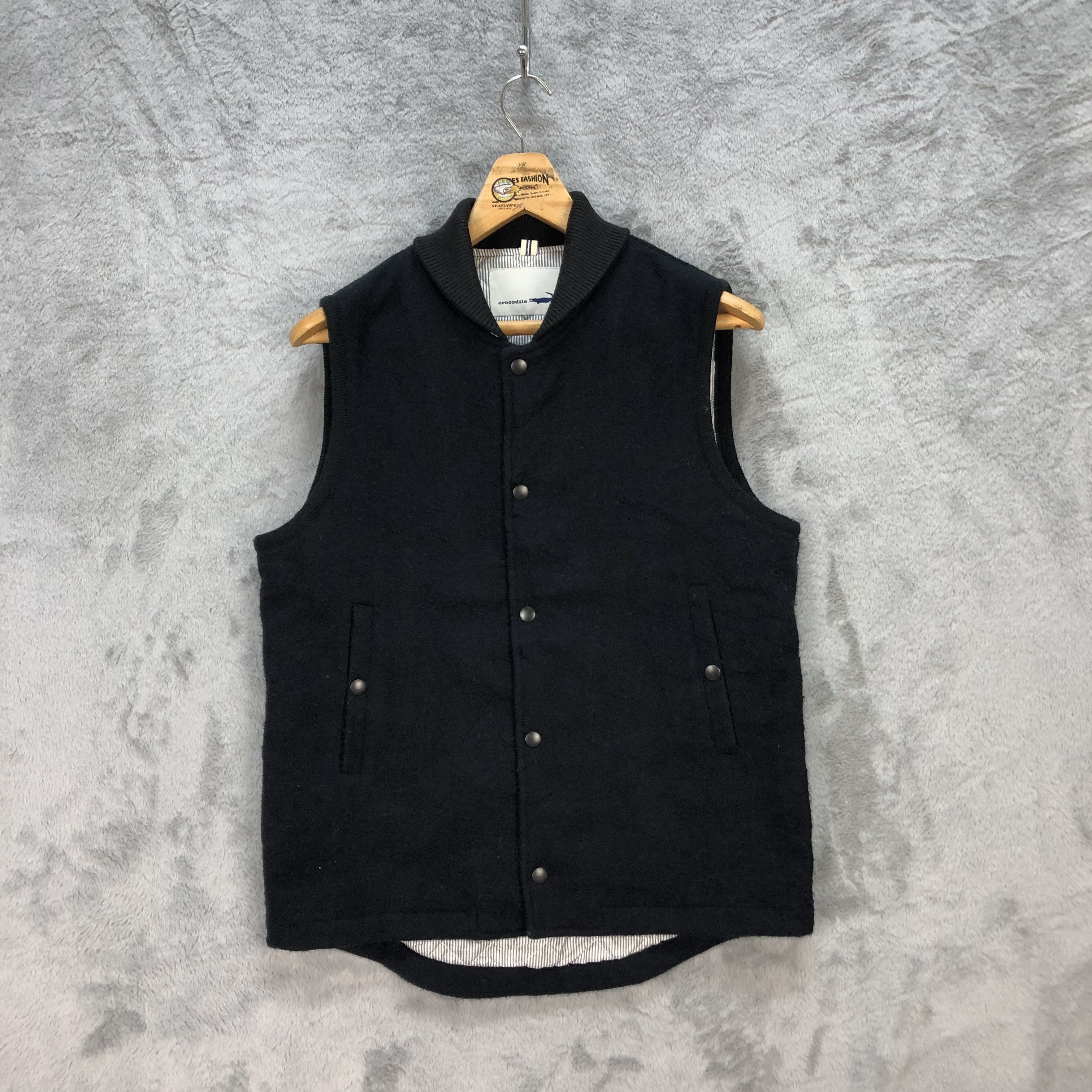 Japanese Brand CROCODILE WOOL VEST #5679-202 Size US L / EU 52-54 / 3 - 1 Thumbnail