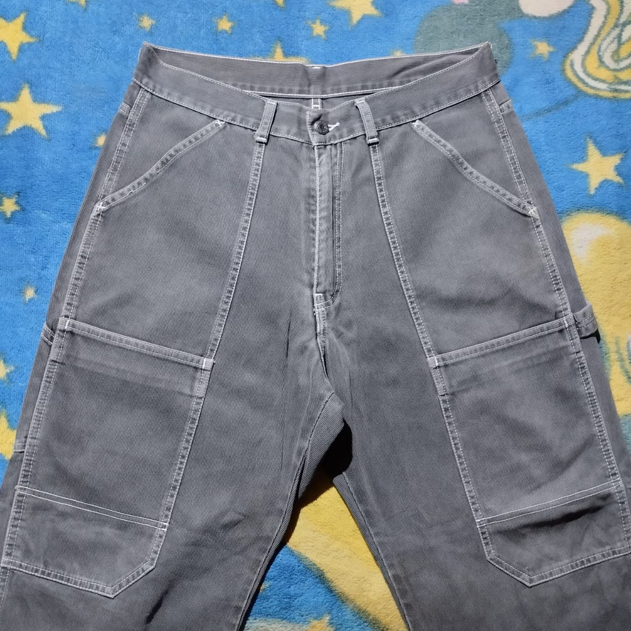 Japanese Brand Beckaro Carpenter Double Knee Pants Vintage Size US 34 / EU 50 - 2 Thumbnail