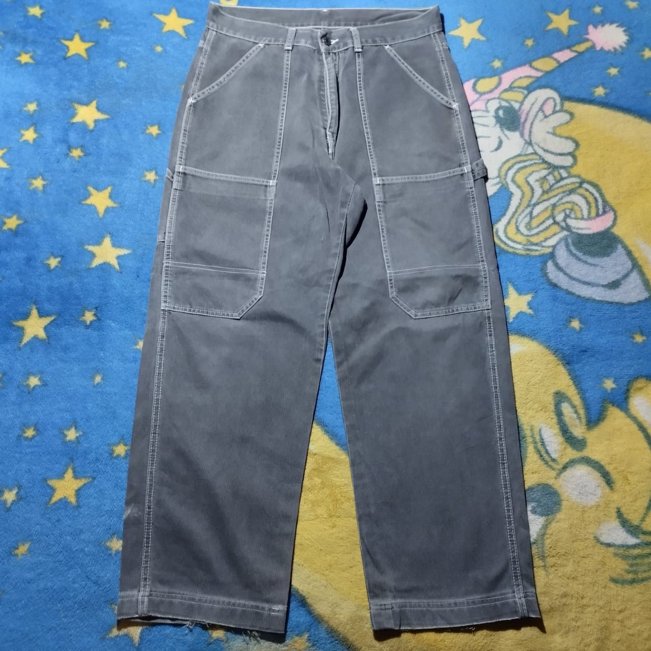 Japanese Brand Beckaro Carpenter Double Knee Pants Vintage Size US 34 / EU 50 - 1 Thumbnail